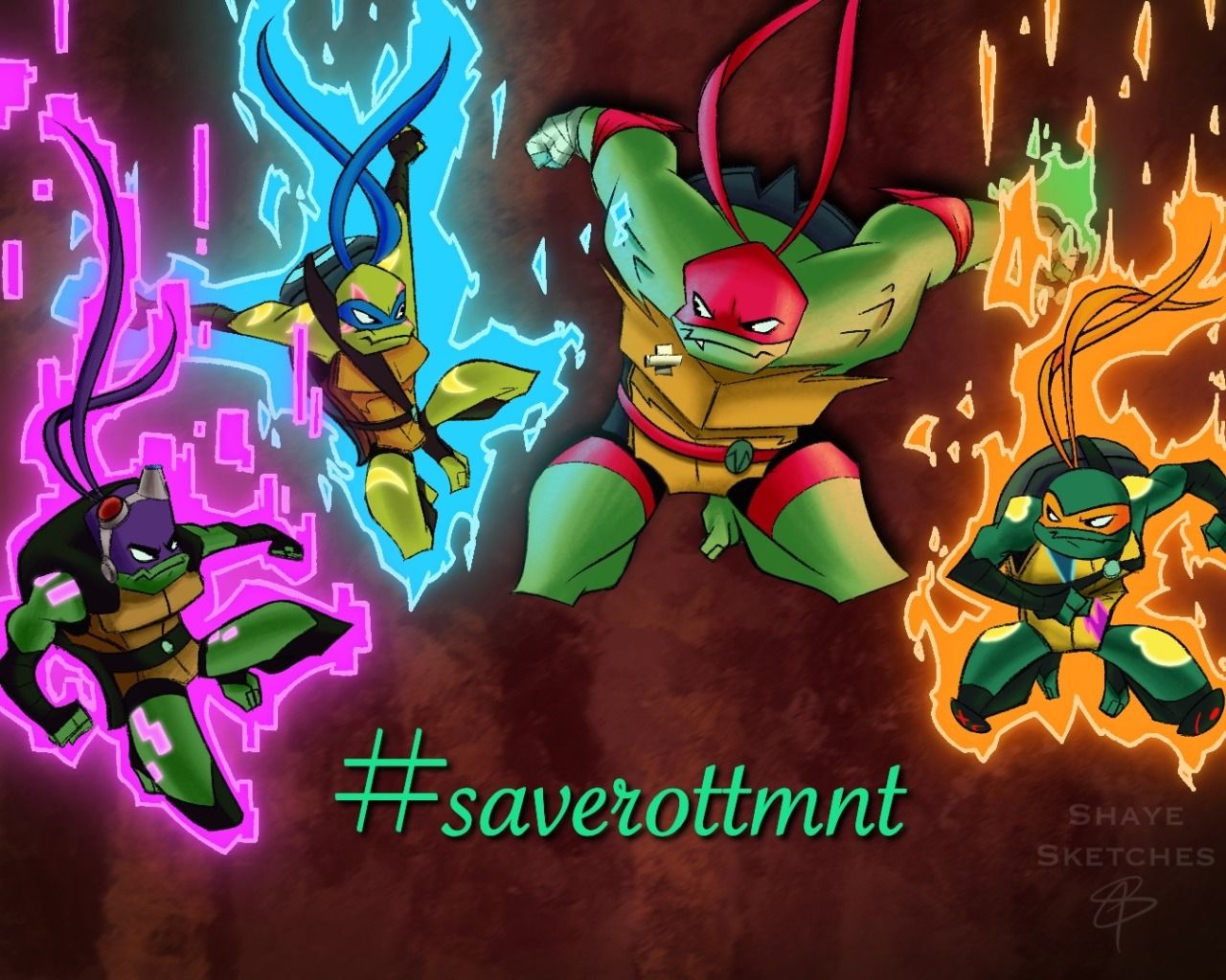 1280x1024 Ninja Turtle Stuff