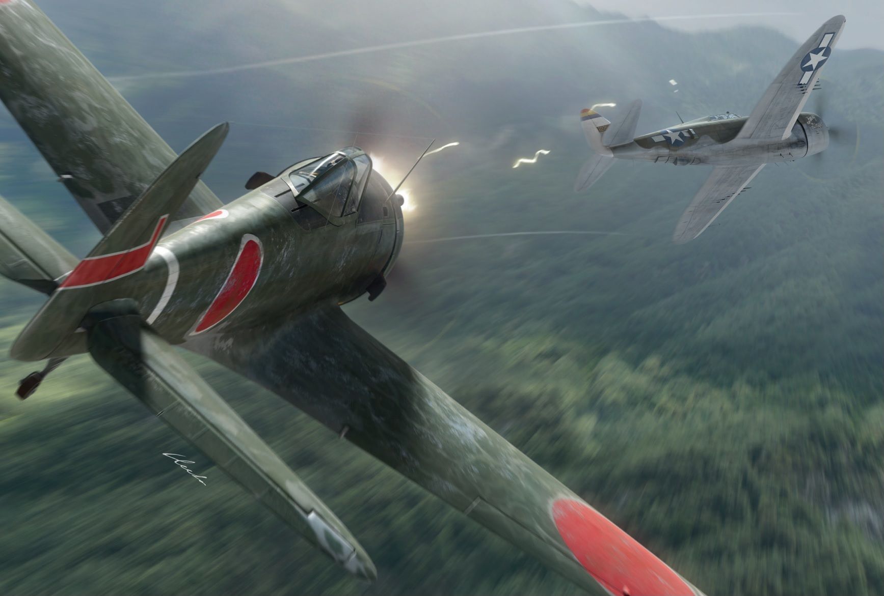 1735x1171 World War II, World War, War, Aircraft, Airplane, Military, Military Aircraft, Combat Aircraft, Boxart, Artwork, Japan, Imperial Japanese Army Air Service, Nakajima Ki 43 Hayabusa, Digital Paintingx1171 Wallpaper
