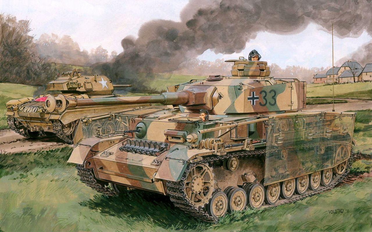 1280x800 german ww2. 坦克. German, Panzer iv and Military