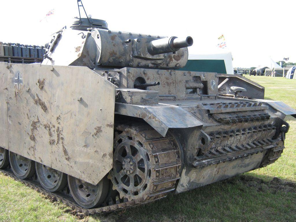 1024x768 German WWII Panzer III. This is a mock Panzer III built