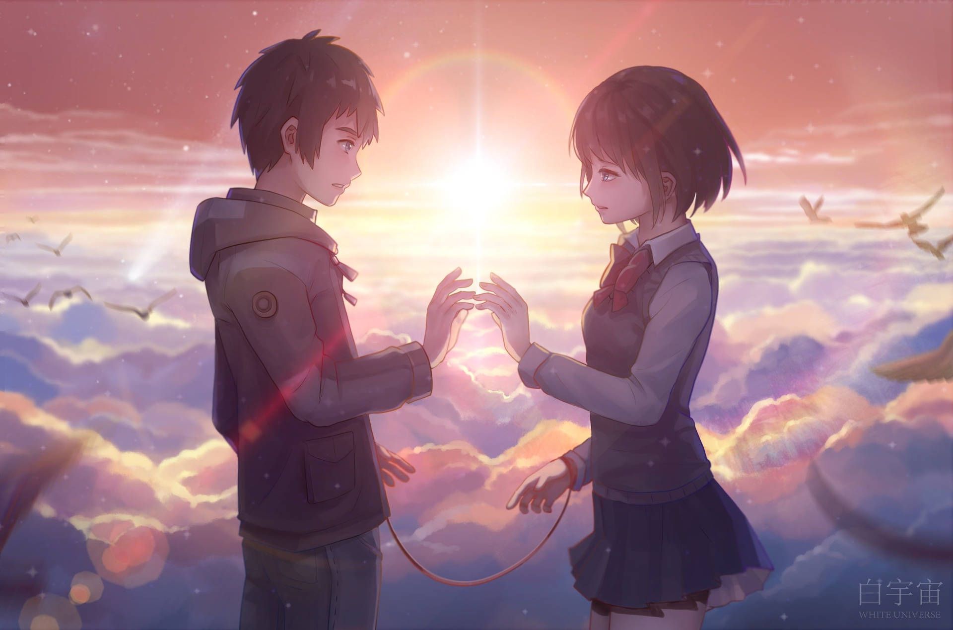 1920x1269 Anime Couple Wallpaper
