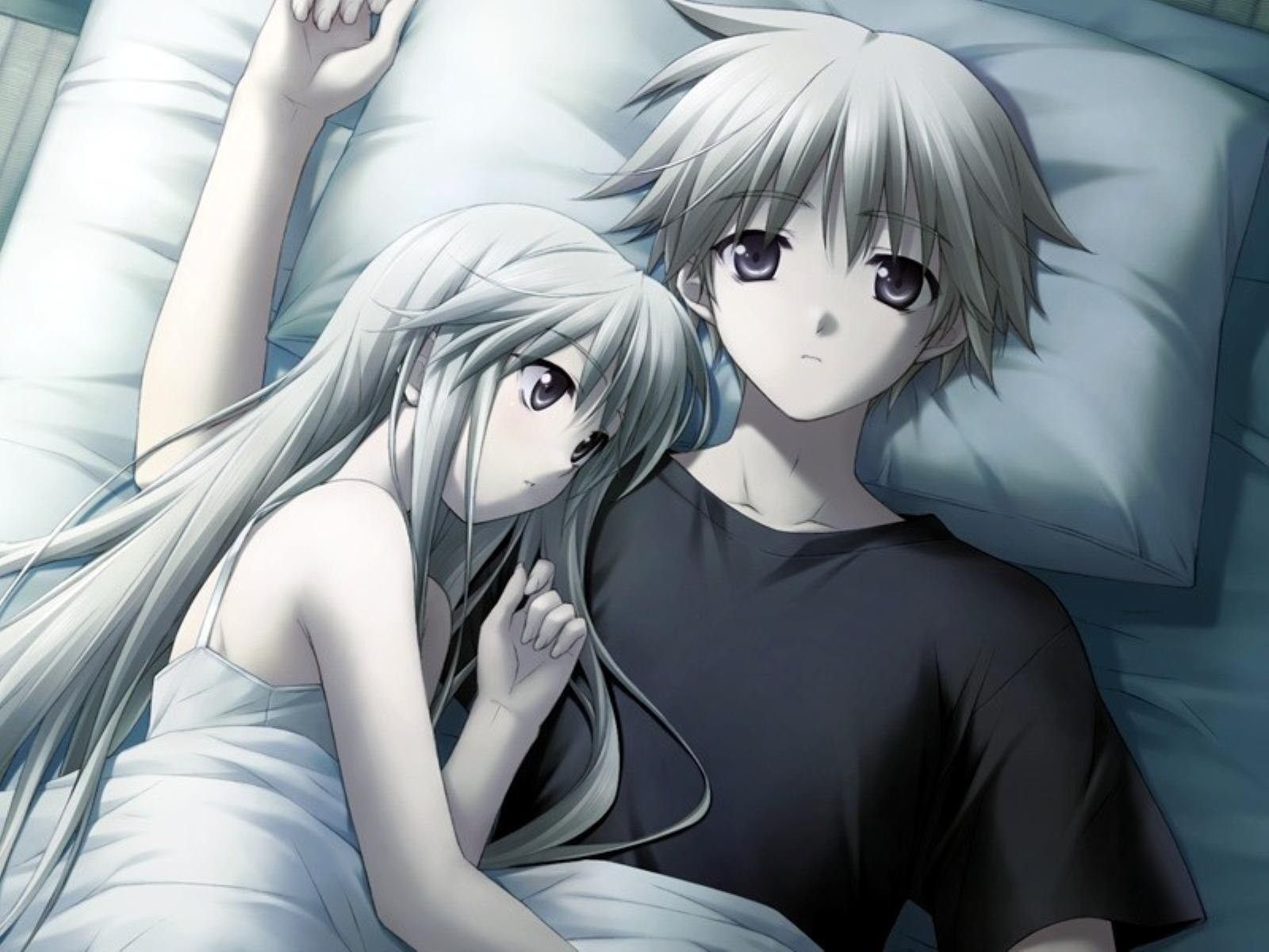 1600x1200 1600x1200 Anime, Couple, Love, Bed wallpaper JPG Gallery HD Wallpaper