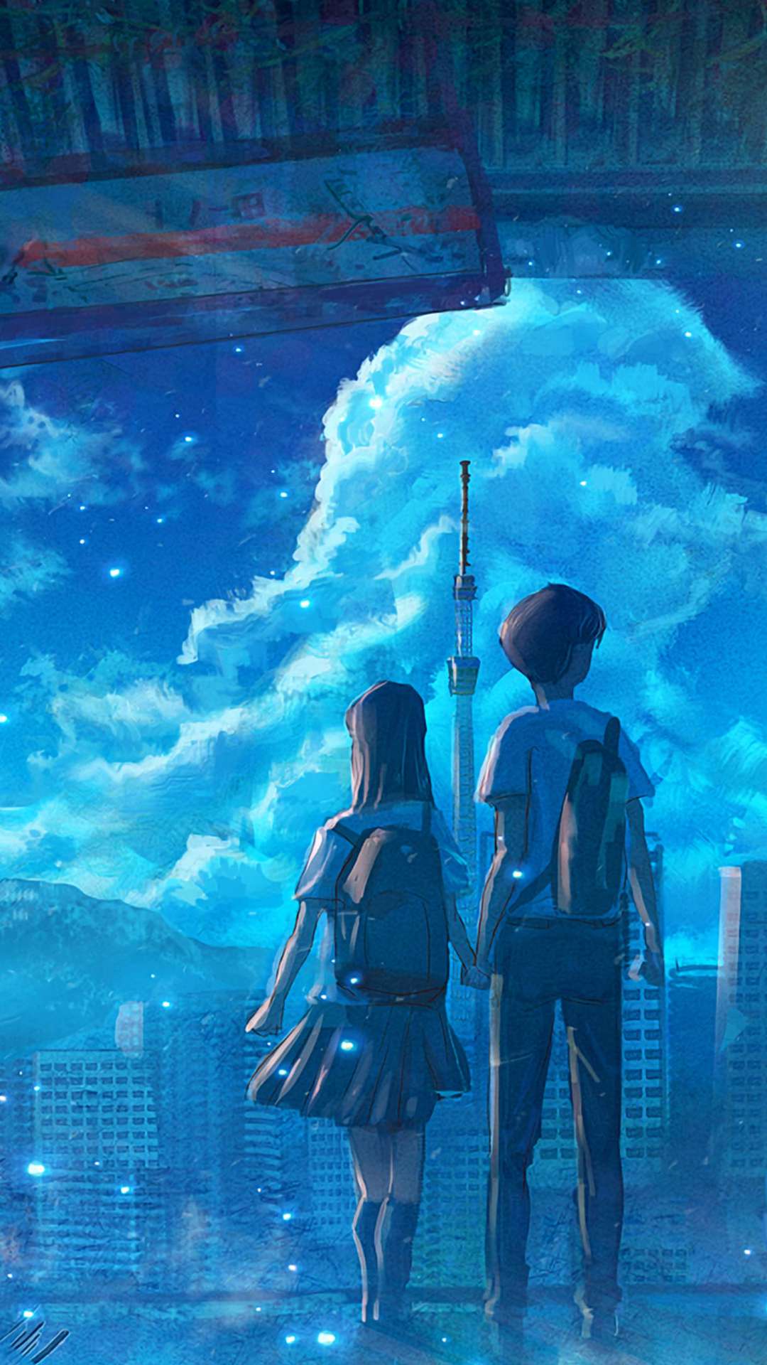 1080x1920 Anime Couple Wallpaper for iPhone and Android