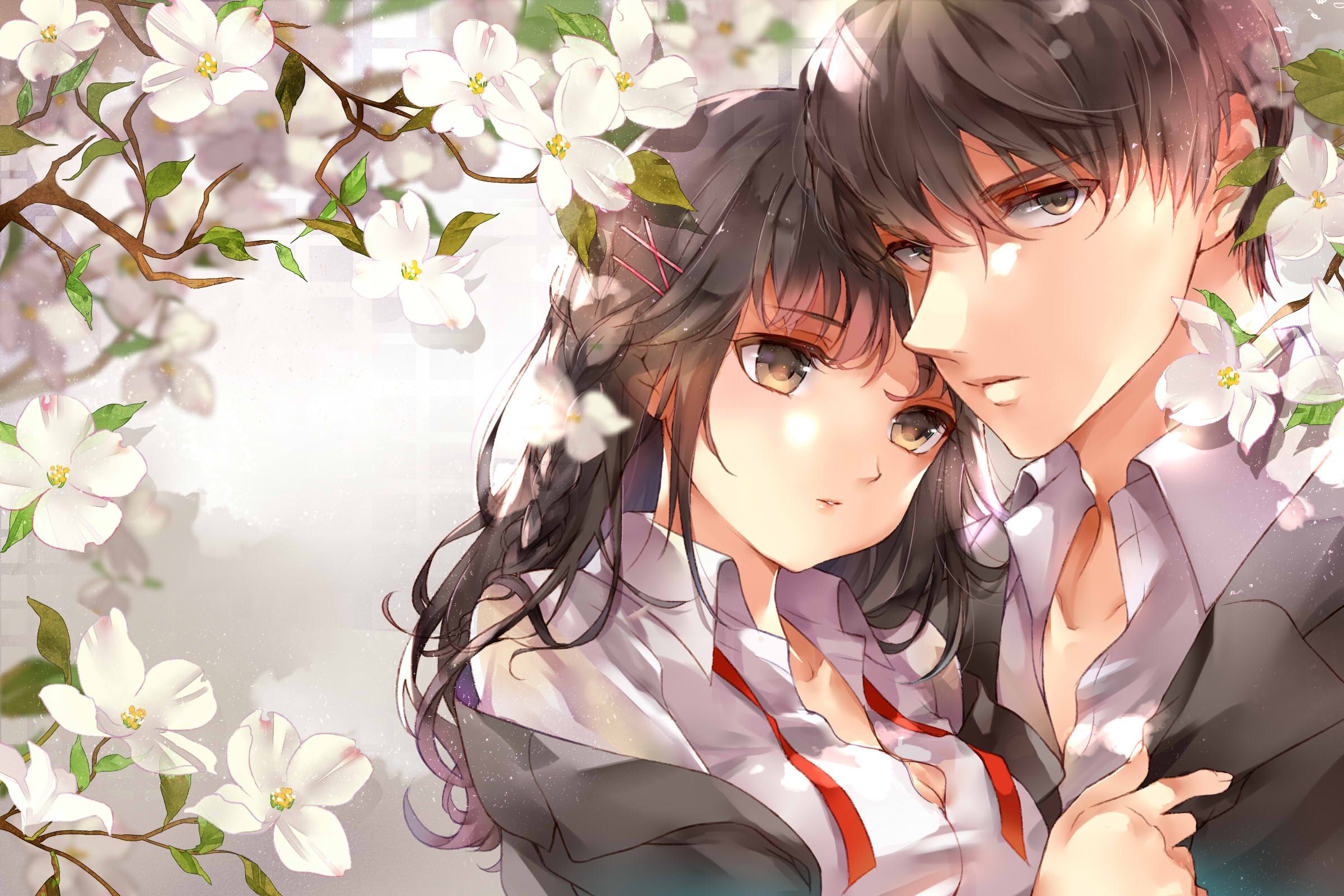 2400x1600 Mobile wallpaper: Anime, Couple, 1074257 download the picture for free
