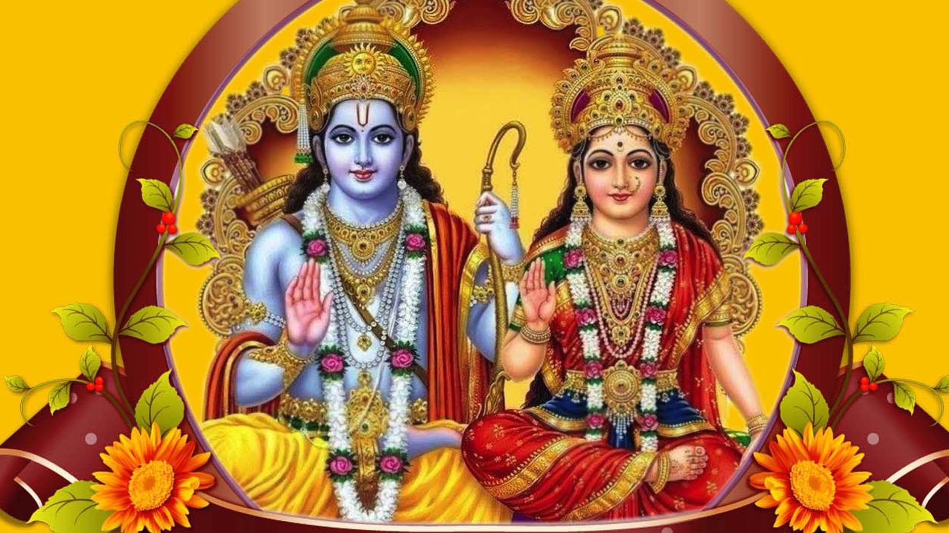 1920x1080 Lord Rama And Sita 2017 Wallpaper