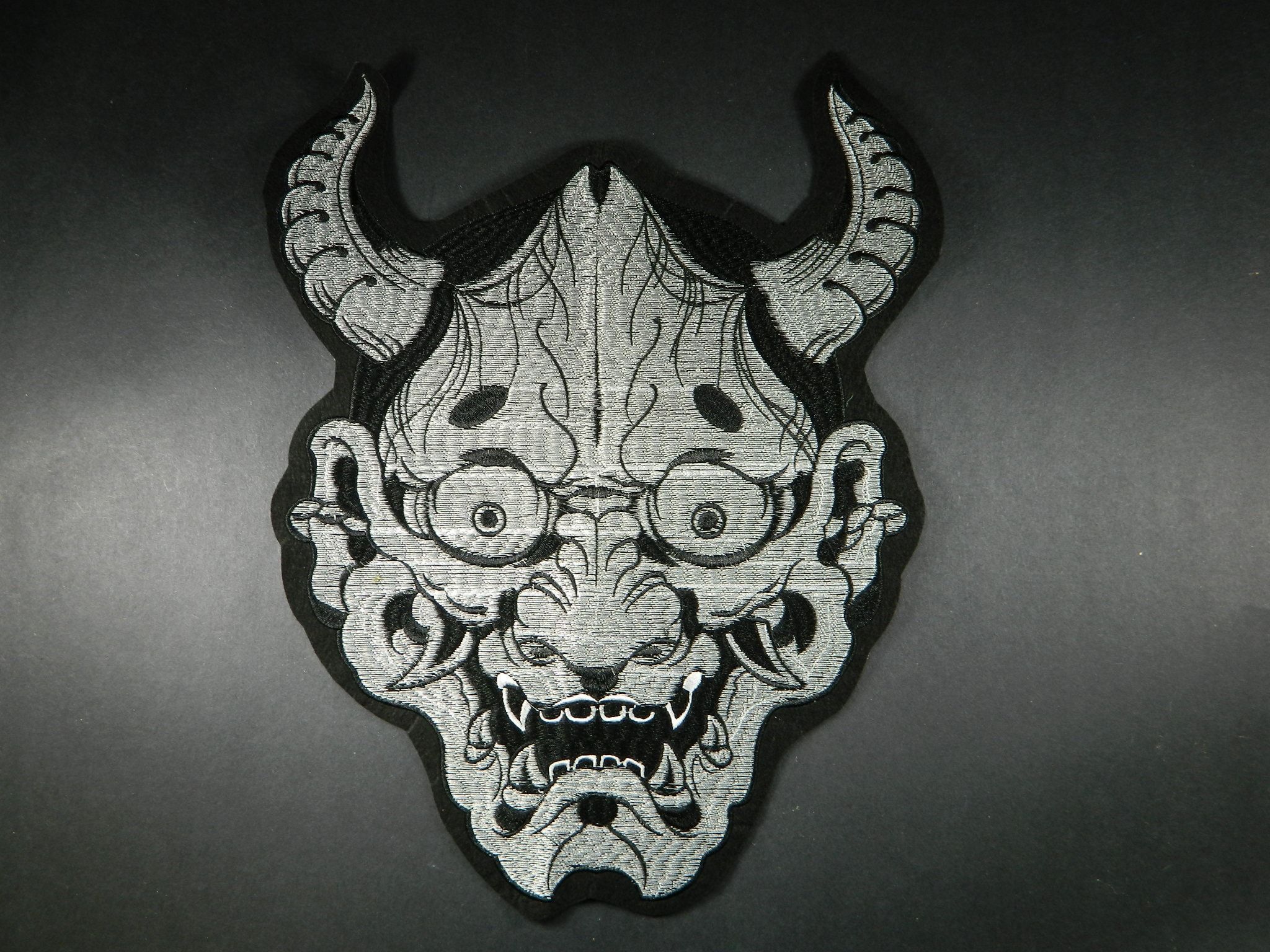 2048x1536 Large Oni Classic Japanese Demon Iron On Embroidered Patch