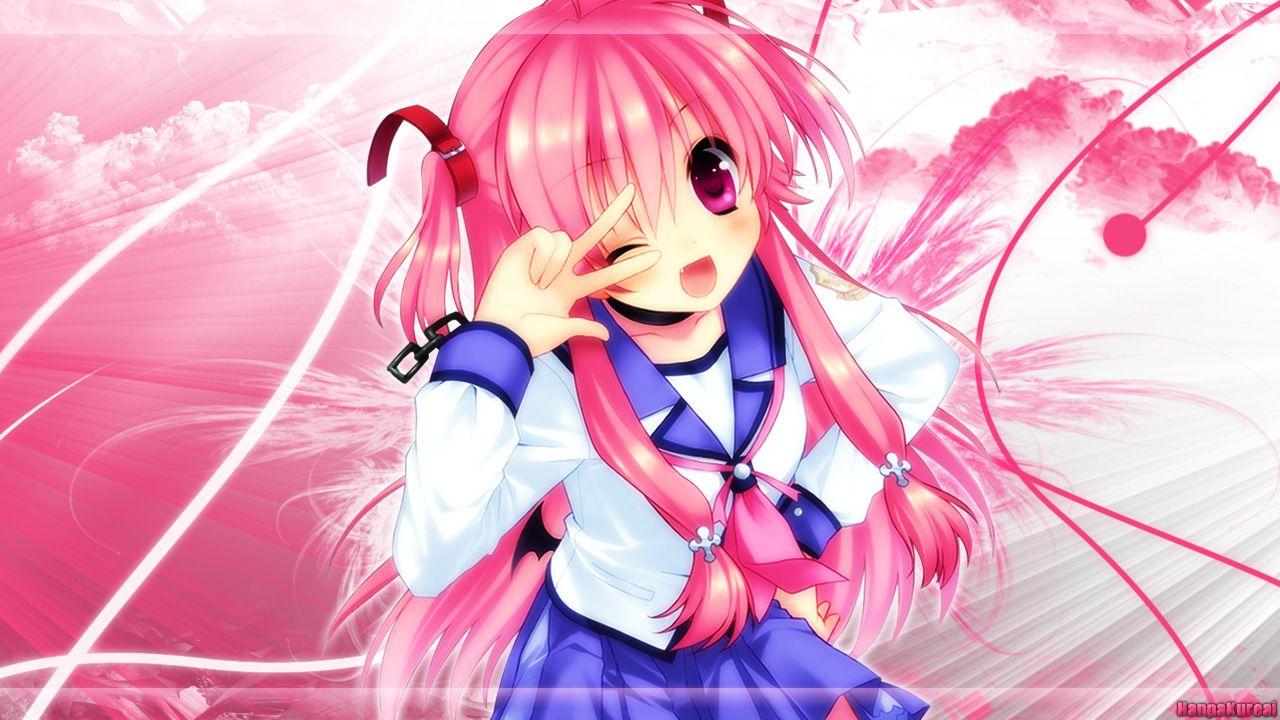 Cute anime girl pink kawaii HD phone wallpaper  Peakpx