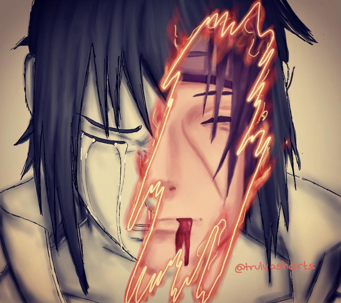 1125x999 Sasuke & Itachi art that I struggled to ever finish - (referenced anime stills)