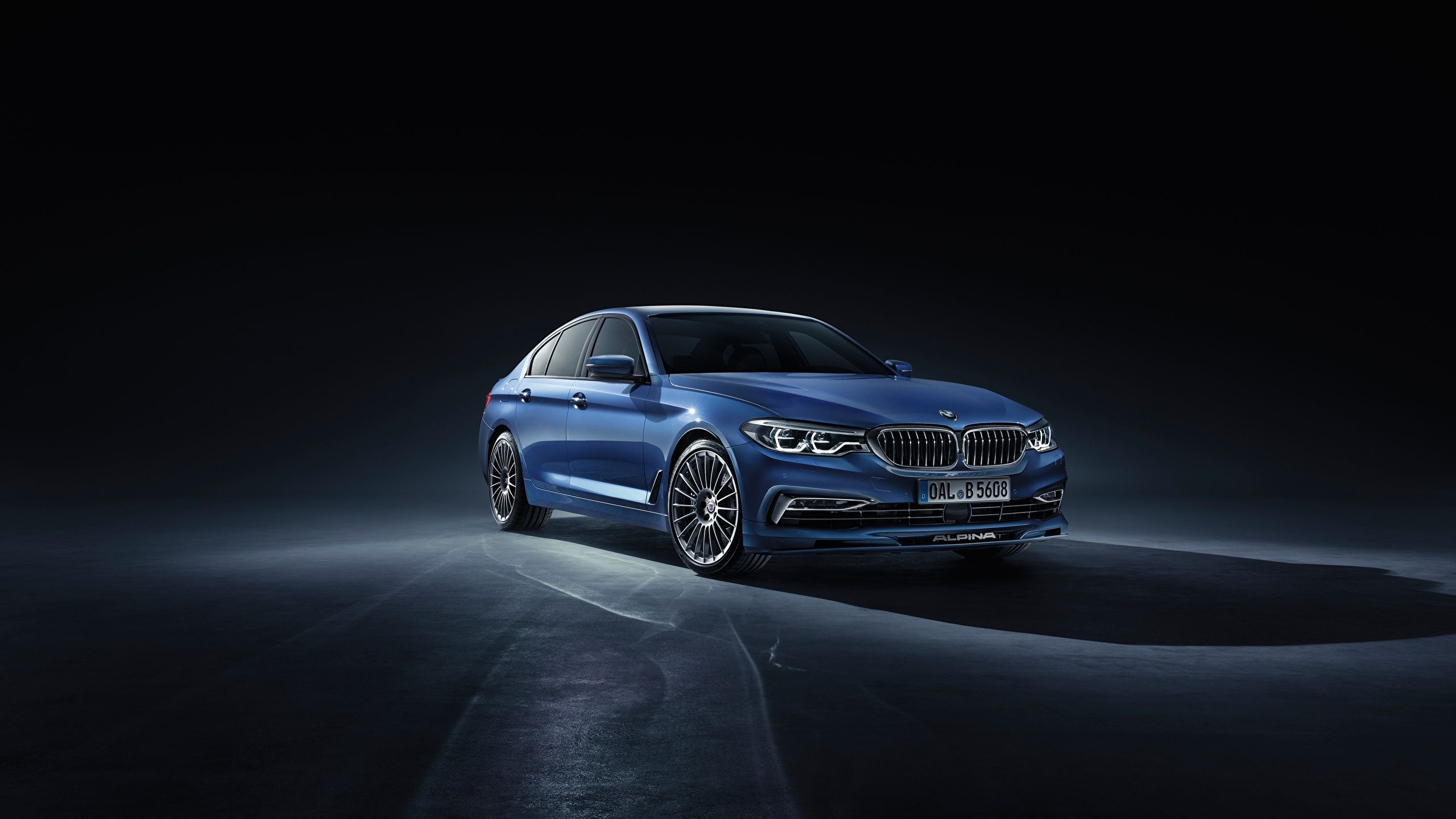 2560x1440 Picture BMW G30 Sedan Blue automobile 2560x1440