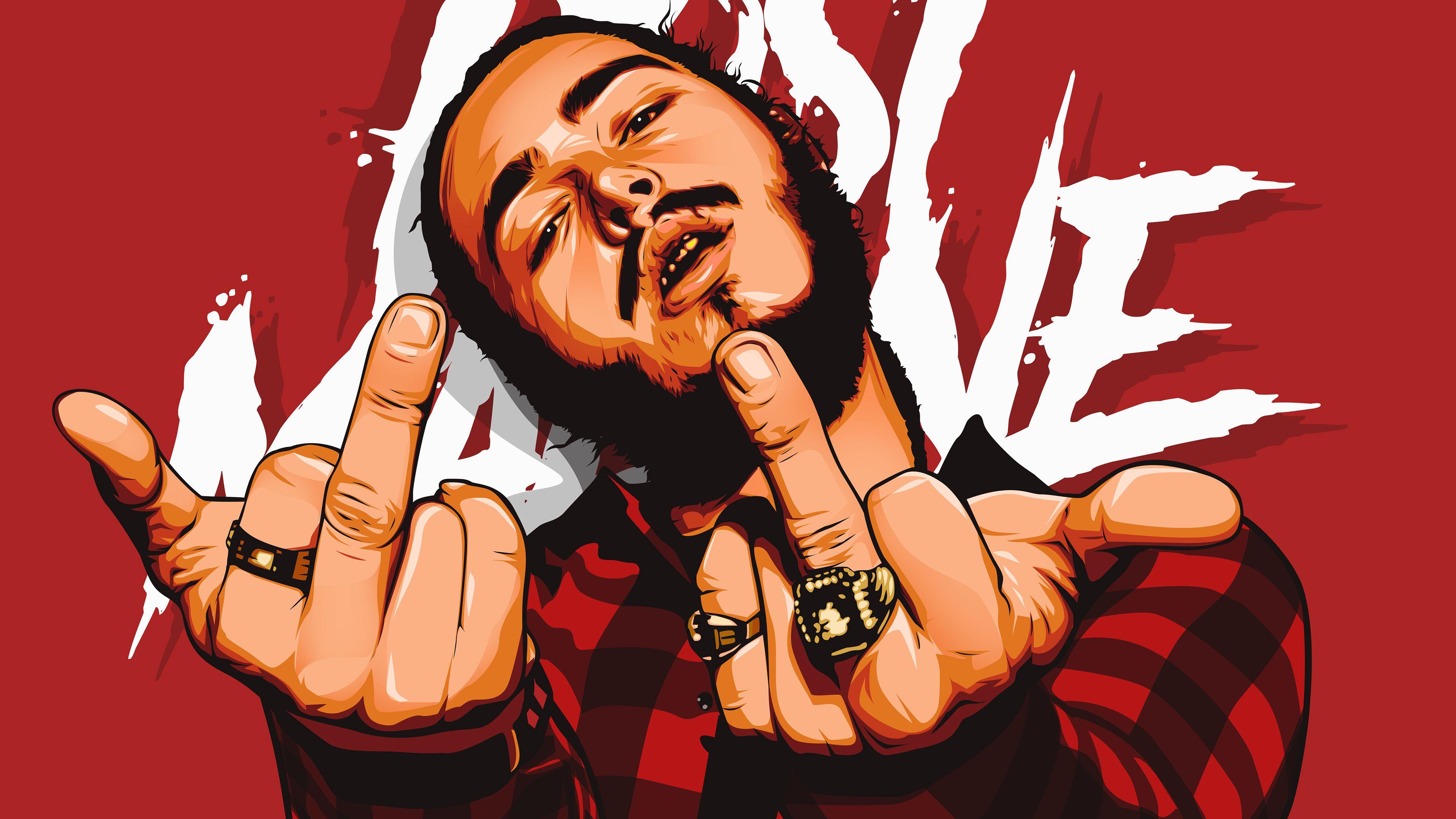 3840x2160 Post Malone Digital Art 4k 2560x1080 Resolution HD 4k