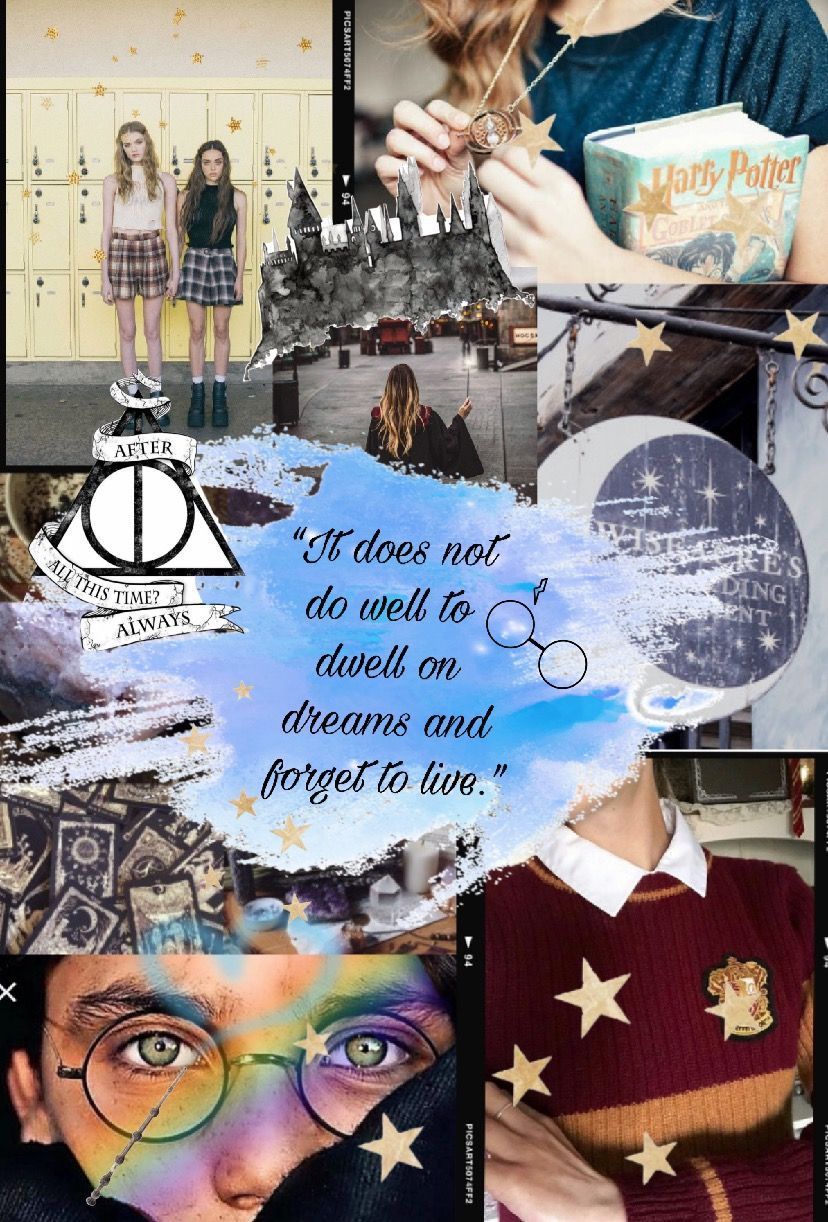 828x1222 Harry Potter collage wallpaper. Harry potter, Harry potter goblet, Potter