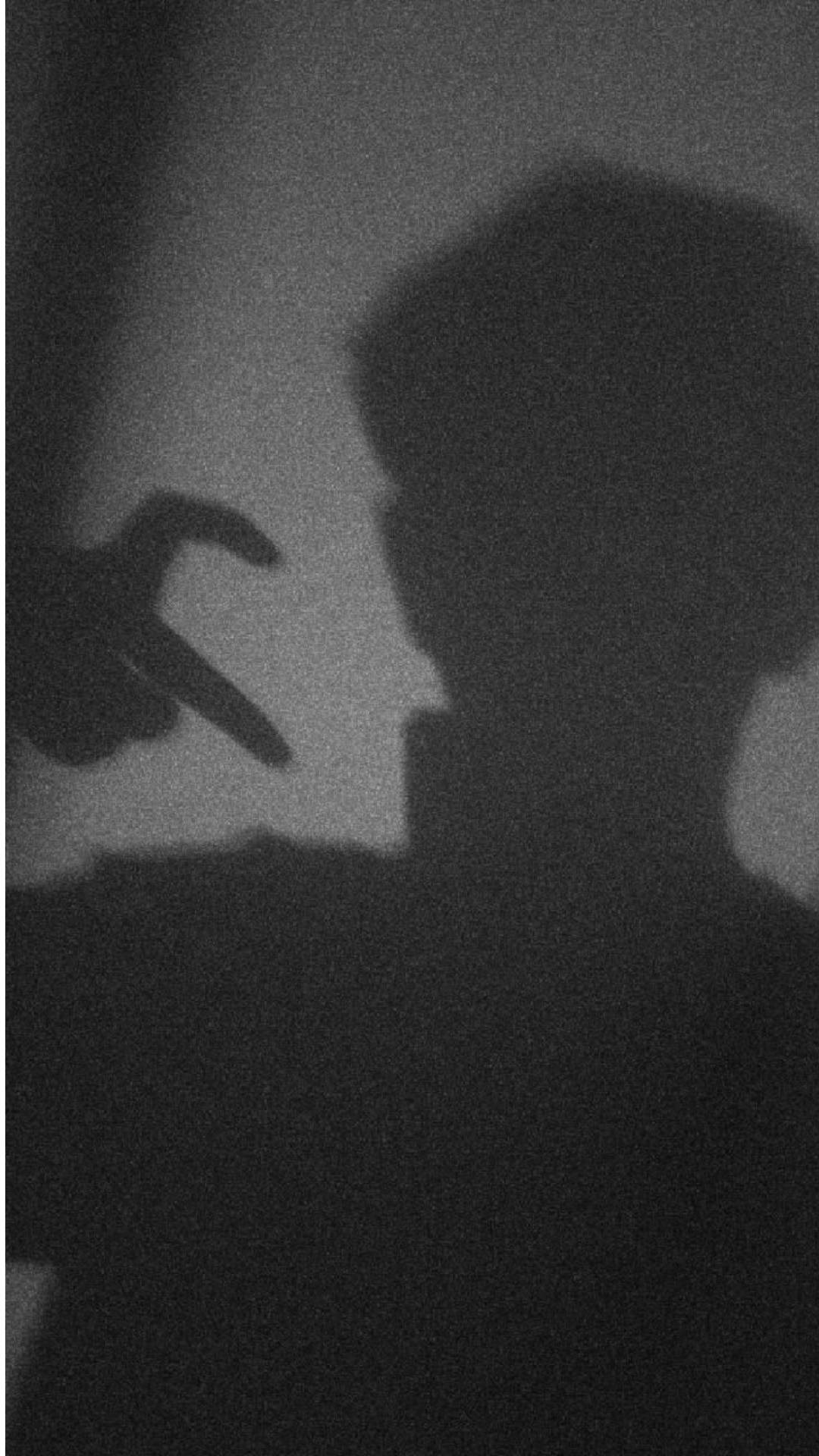 1080x1920 Download Boy Shadow Doing Half Heart Wallpaper