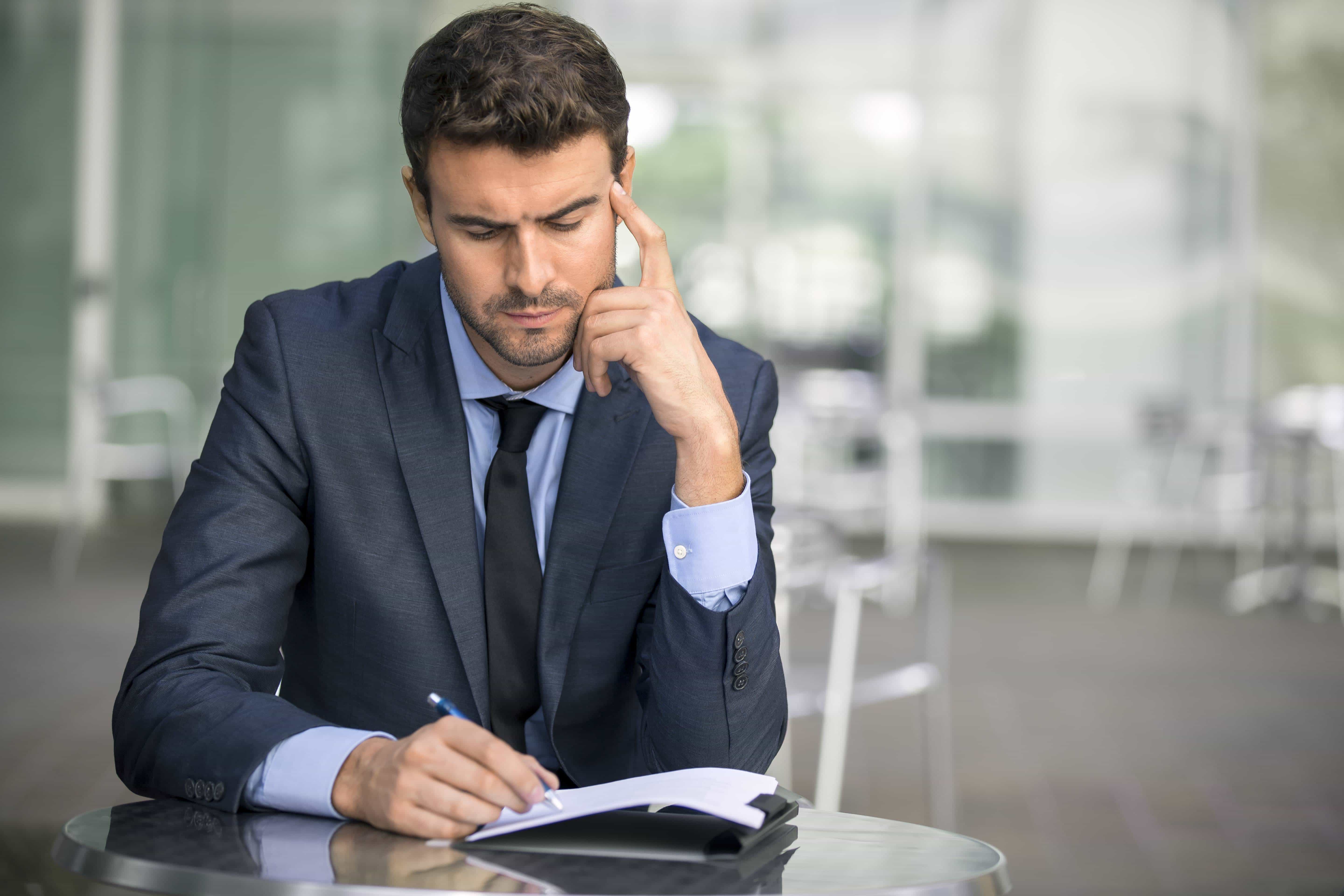 5760x3840 Wallpaper Businessman Thinking, Businessperson, Thought, Job, Business, Background Free Image