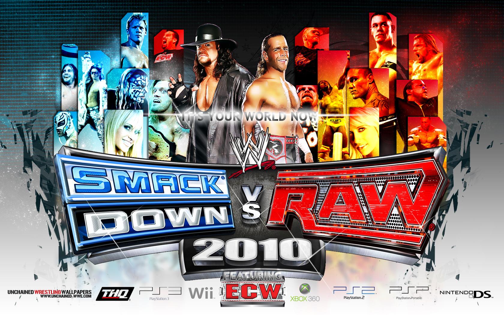 1680x1050 Wallpaper. WWE SmackDown vs. Raw 2010 Image