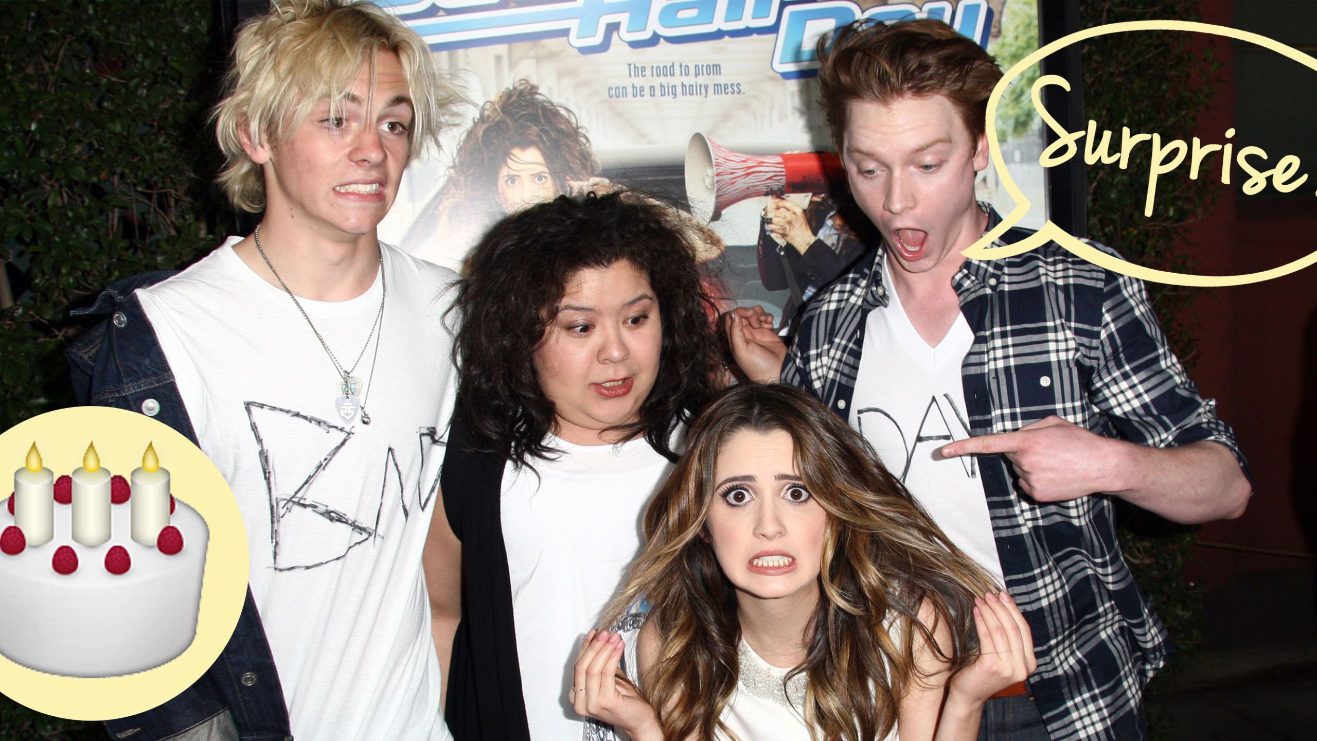 2560x1440 The Cast of Austin & Ally Surprised Laura Marano With a Reunion on Her Birthday!