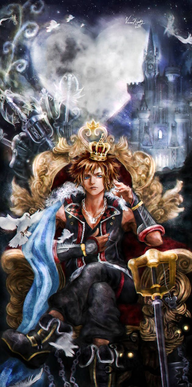 630x1268 Kingdom Hearts 3- King of Hearts by vanikachan. Kingdom hearts, Kingdom hearts art, Kingdom hearts wallpaper