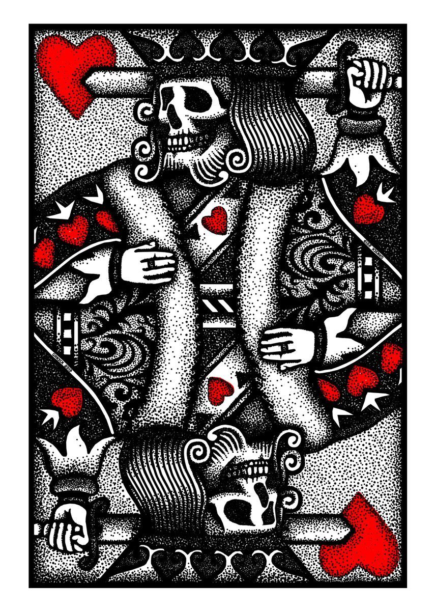 857x1200 Dead King of Hearts' Poster