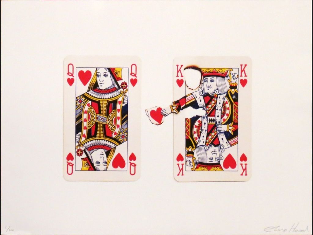 1024x768 A king of hearts gives his heart to his queen. May be good for a packet trick. Queen of hearts, Red queen, Queen