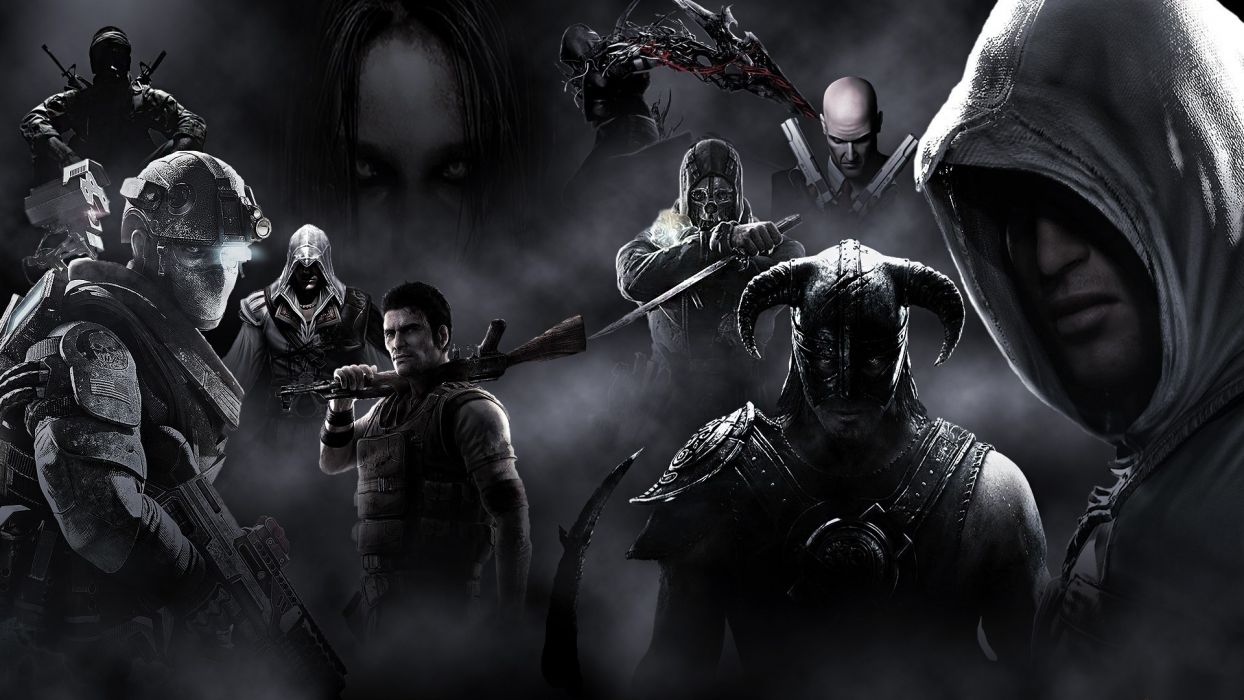 1244x700 Hitman Assasins Creed Prototype The Elder Scrolls Skyrim Dishonored Dovahkiin Ghost Recon Future Soldier FEAR Call of Duty Black Ops wallpaperx1080