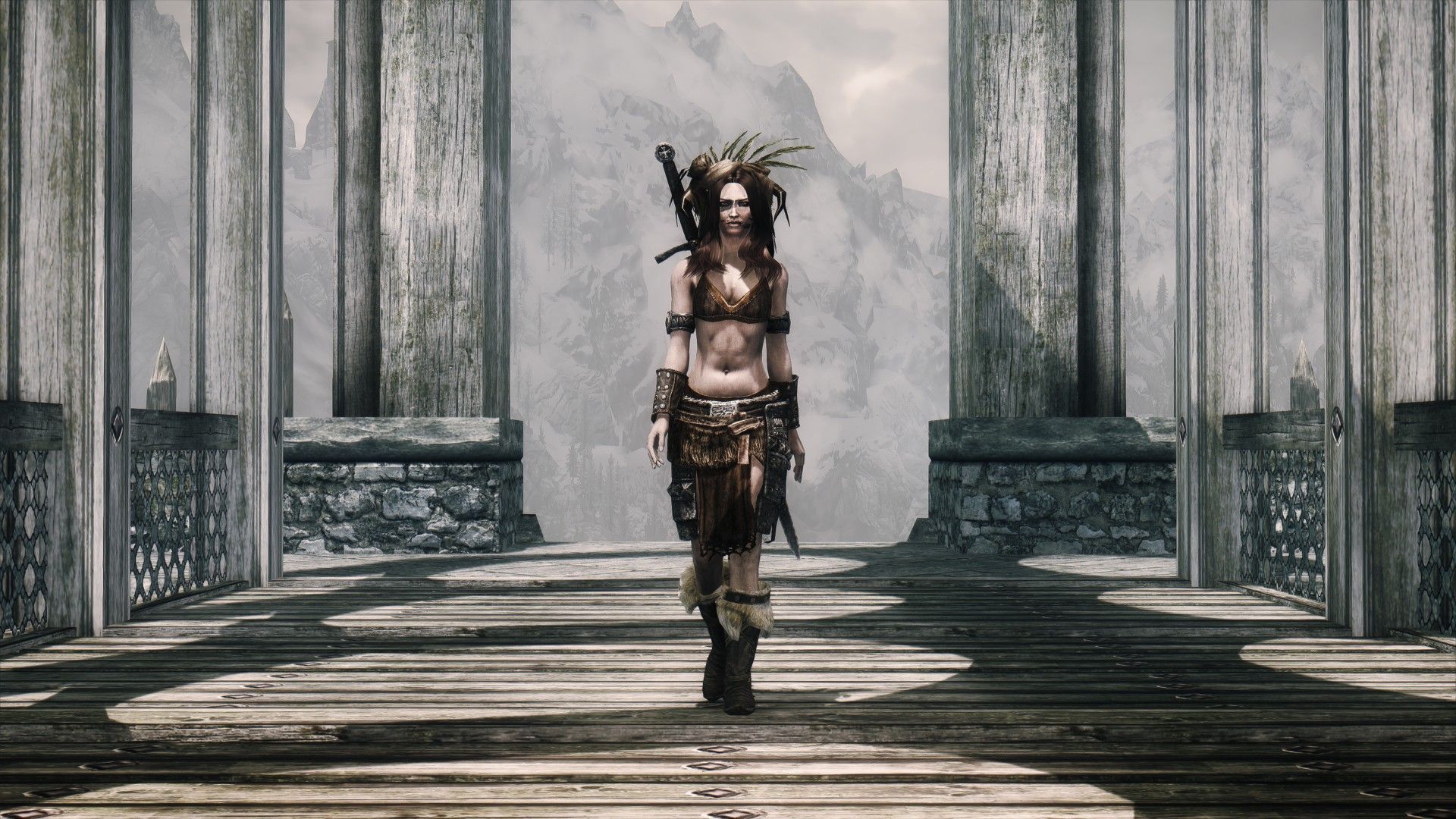 1920x1080 Female Skyrim Wallpaper