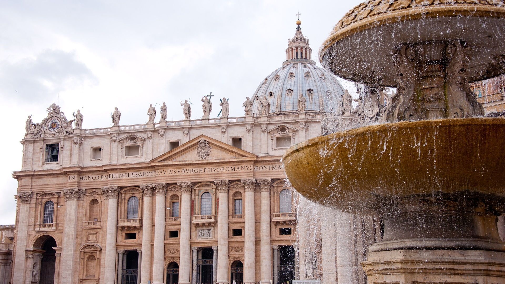 1920x1080 The Basilica of St. Peter in the Vatican