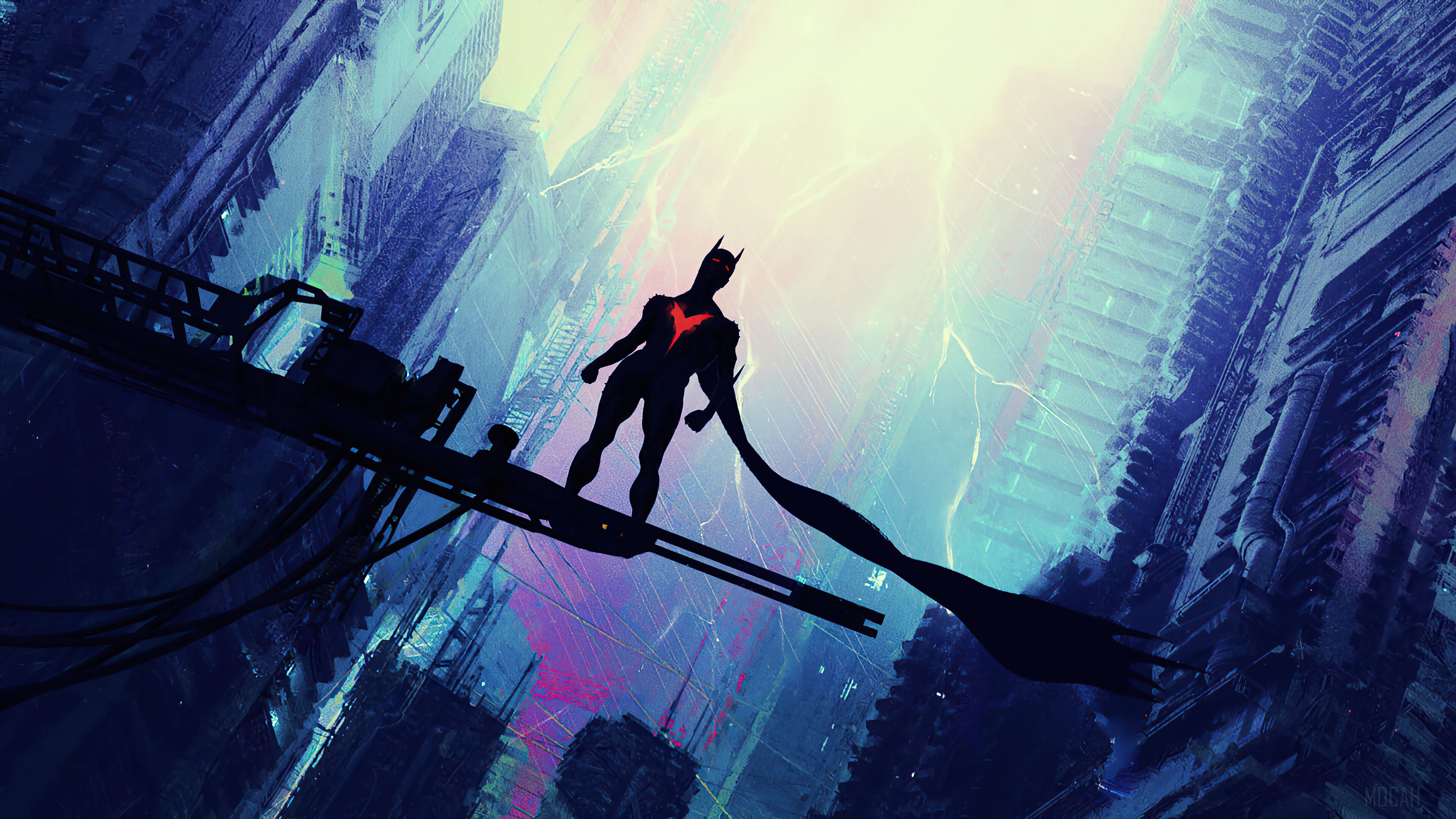 3840x2160 Batman Beyond, DC Comics, Superhero, Comics, Comic, Superheroes, Gotham City, Night 4k Gallery HD Wallpaper