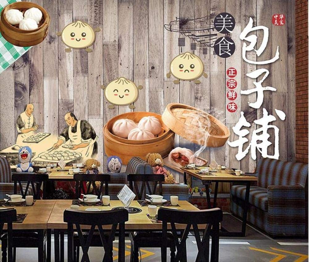 1000x849 Nostalgic Wooden Board Gourmet Dim Sum Bun Shop Chinese Tea Restaurant Background Wall 430Cmx300Cm