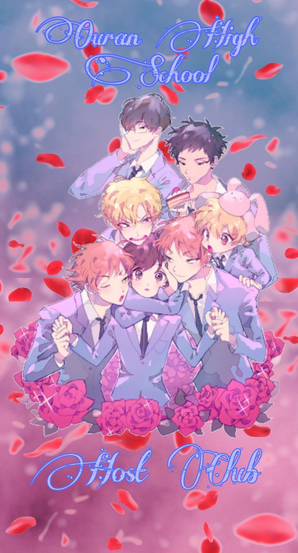 1024x1898 Ouran High School Host Club Phone Wallpaper
