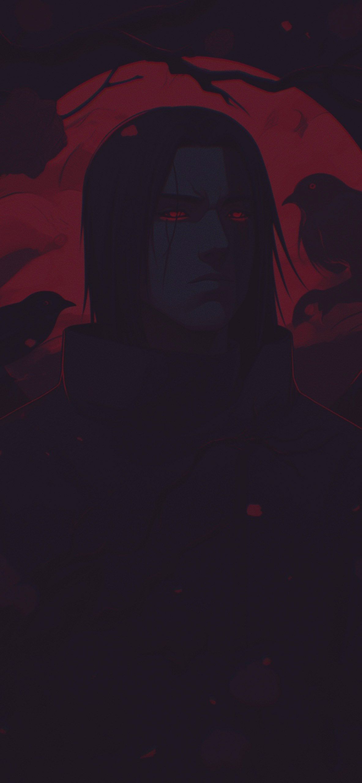 1183x2560 Aesthetic Itachi Uchiha Wallpaper HD