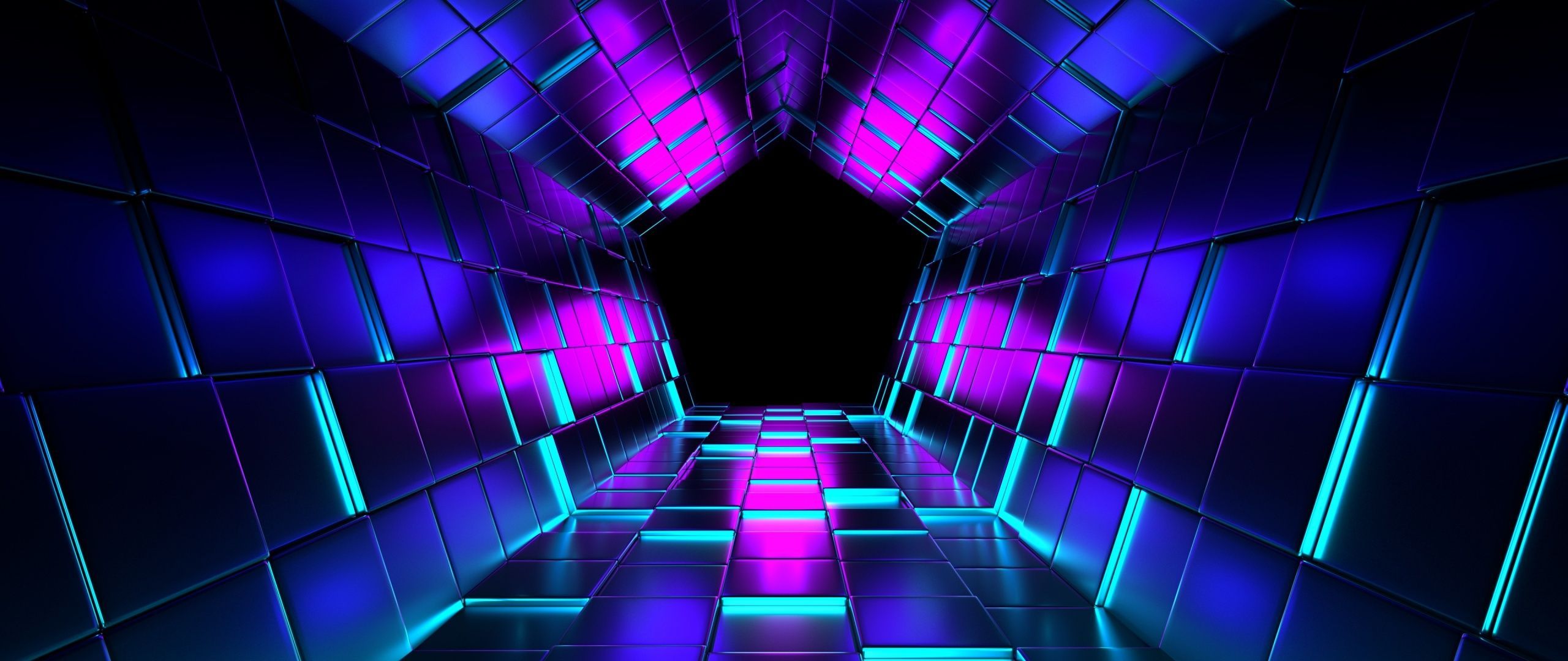 2560x1080 3D background Wallpaper 4K, Shapes, Geometric, Pattern