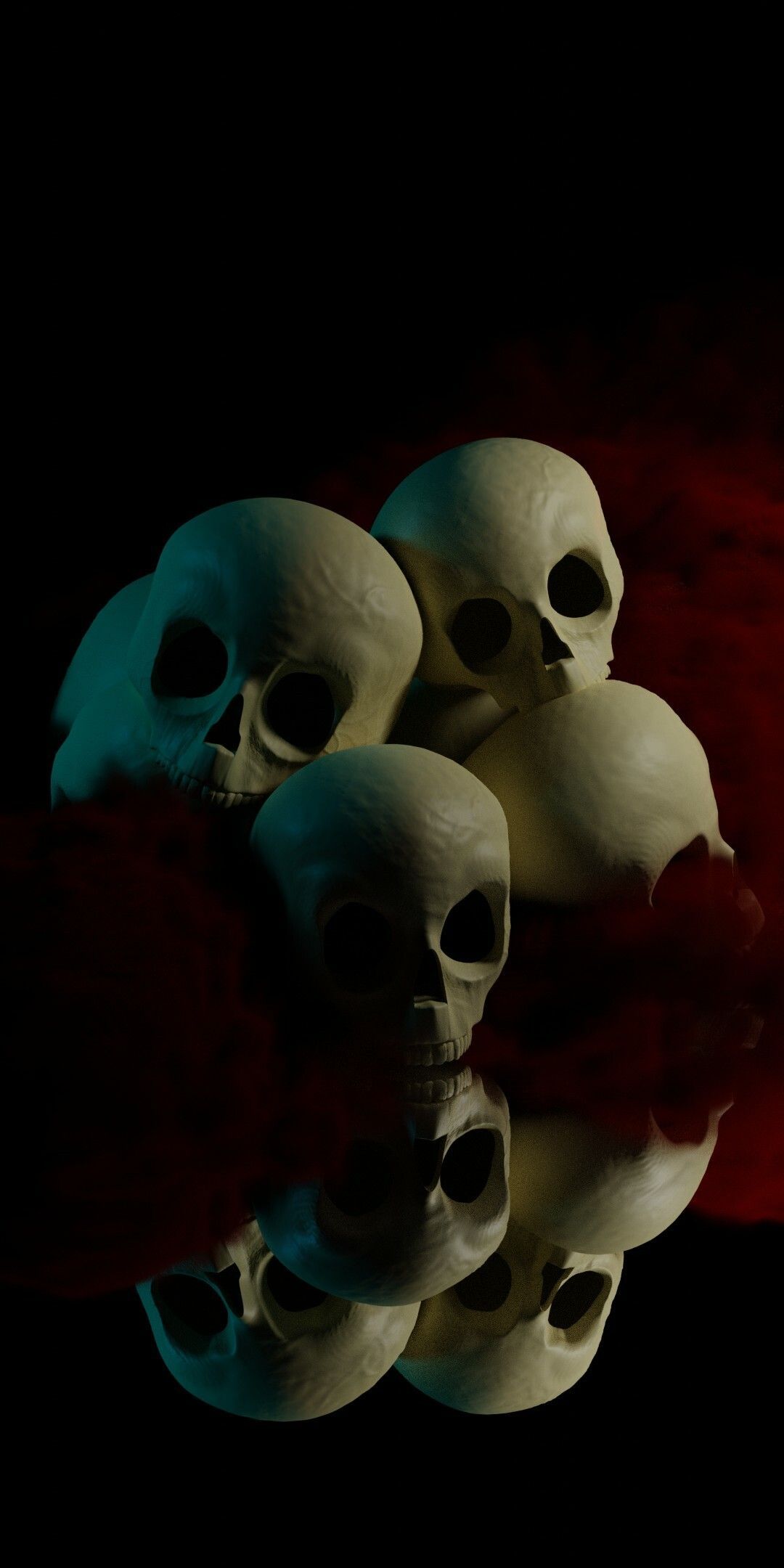 1080x2160 Skull Wallpaper for Mobile