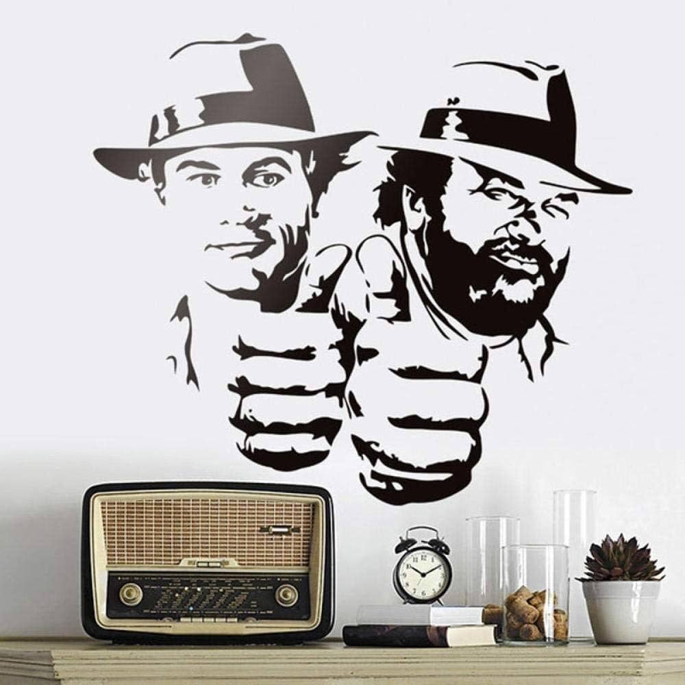 1000x1000 LCFF Wall Tattoo 3D Wall Sticker Bud Spencer and Terence Hill 65 x 57 cm Decorative Vinyl Wallpaper Removable Children's Room Wall Decoration : Amazon.de: DIY & Tools