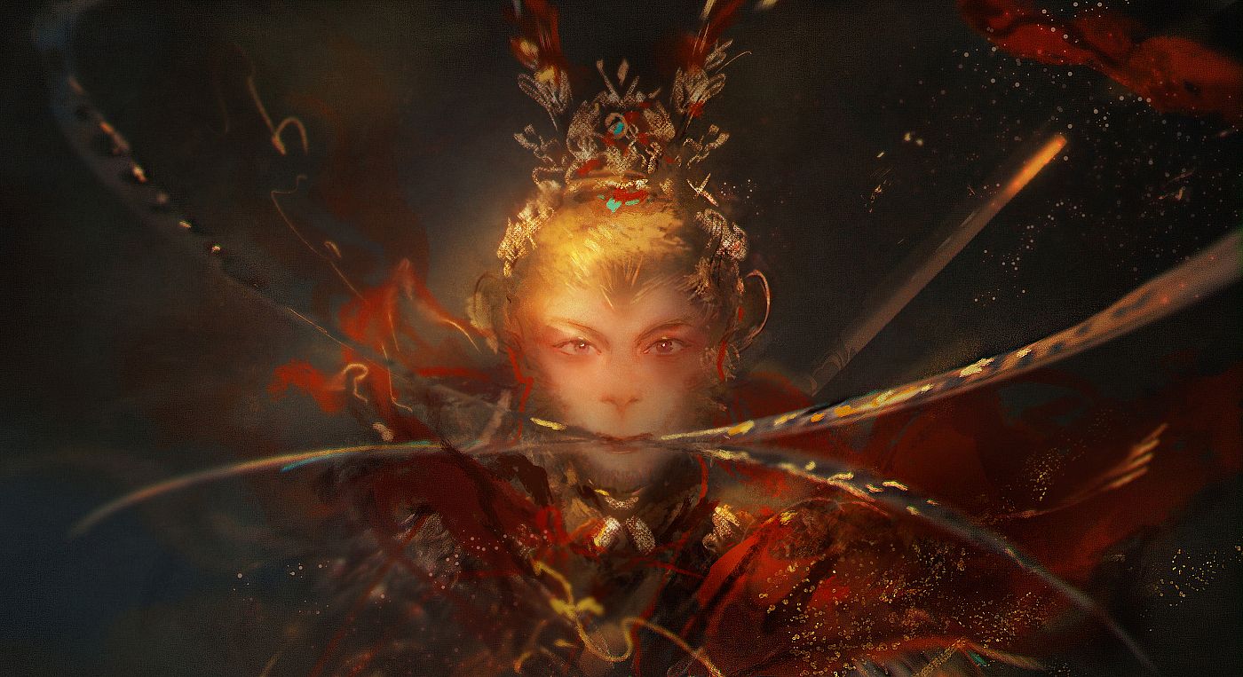 1400x763 sun wukong (journey to the west and 1 more) drawn