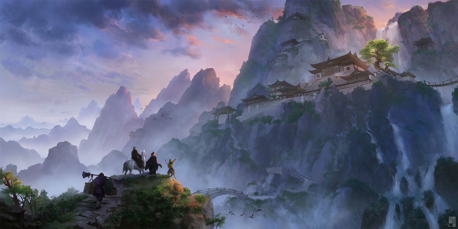 1600x800 Journey to the West, Lei Xia. Journey to the west, West art, Journey