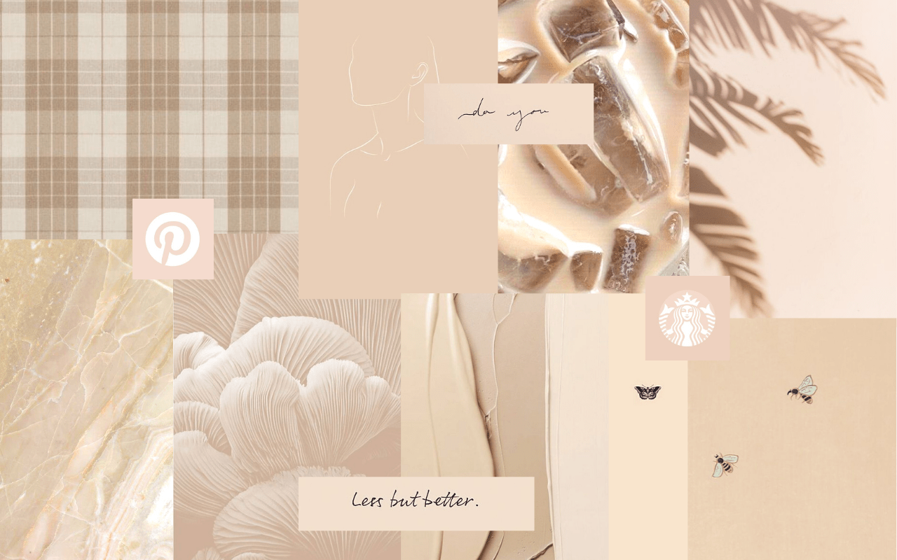 1280x800 Aesthetic iPad Beige Wallpaper