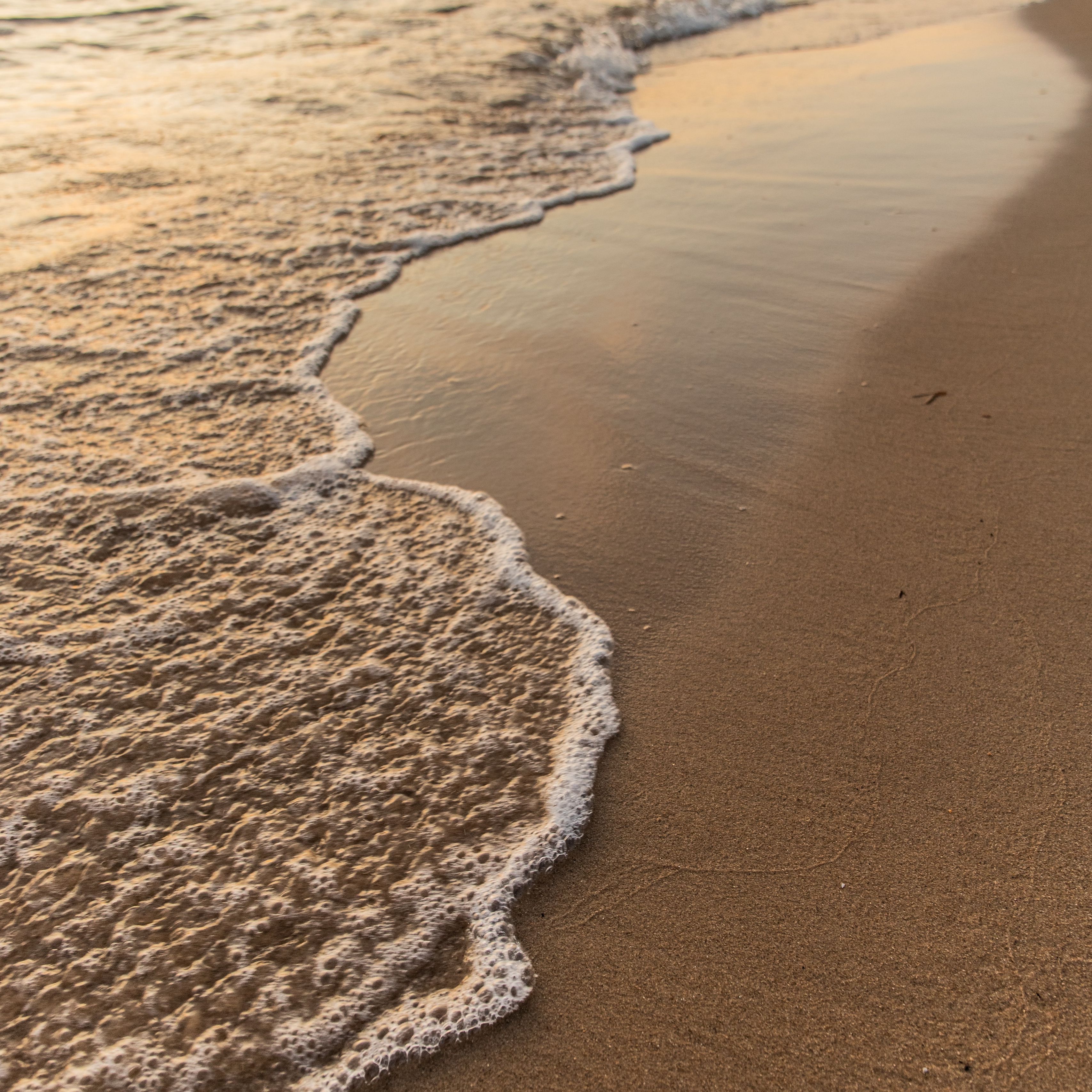 3415x3415 Beige Beach Wallpaper