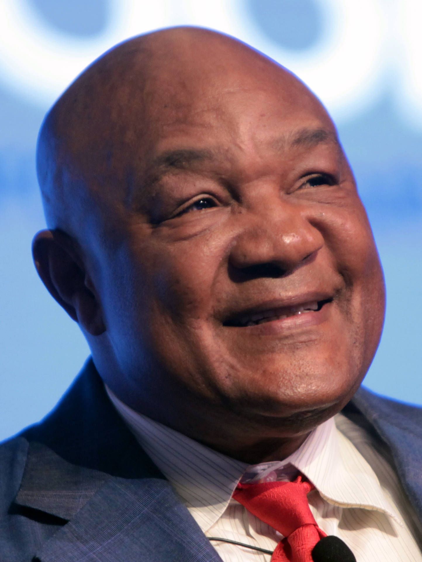 1444x1920 Download George Foreman Smiling Portrait Wallpaper