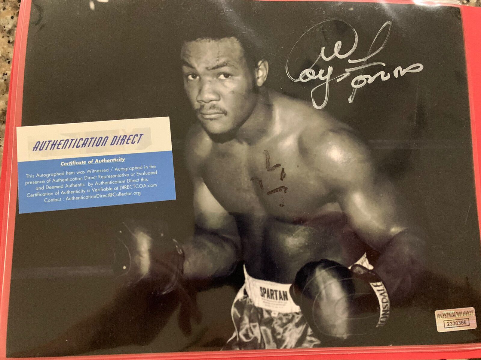1600x1200 GEORGE FOREMAN AUTOGRAPHED SIGNED BOXING 8X10 VINTAGE PHOTO W COA