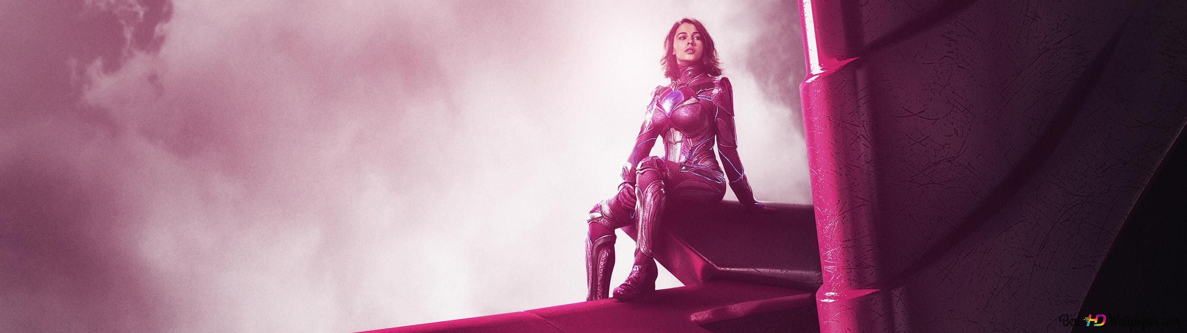 3840x1080 Pink ranger, Kimberly Hart 4K wallpaper download