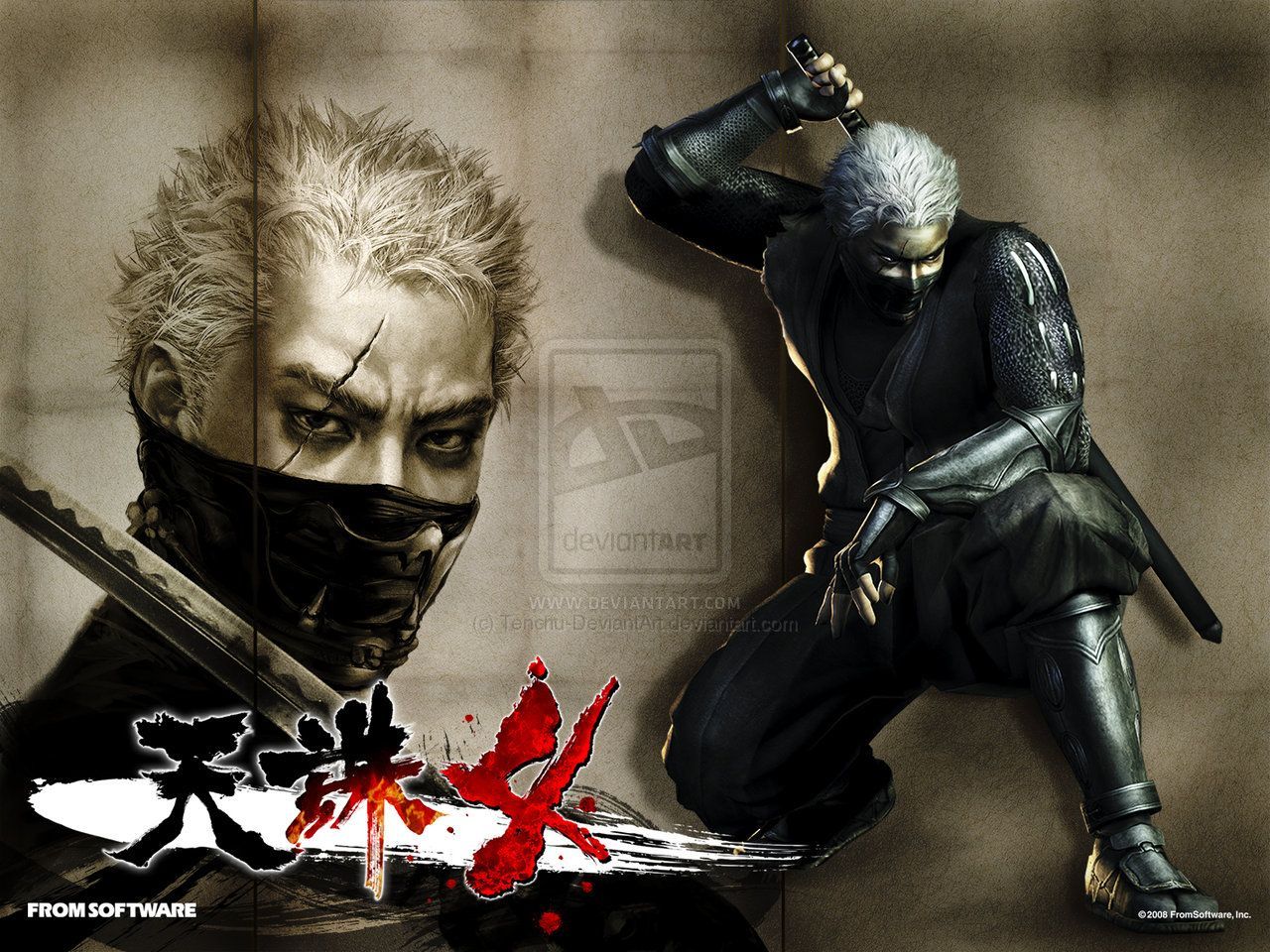 1280x960 Rikimaru Tenchu Art. Ninja, Retro gaming art, Ninja art