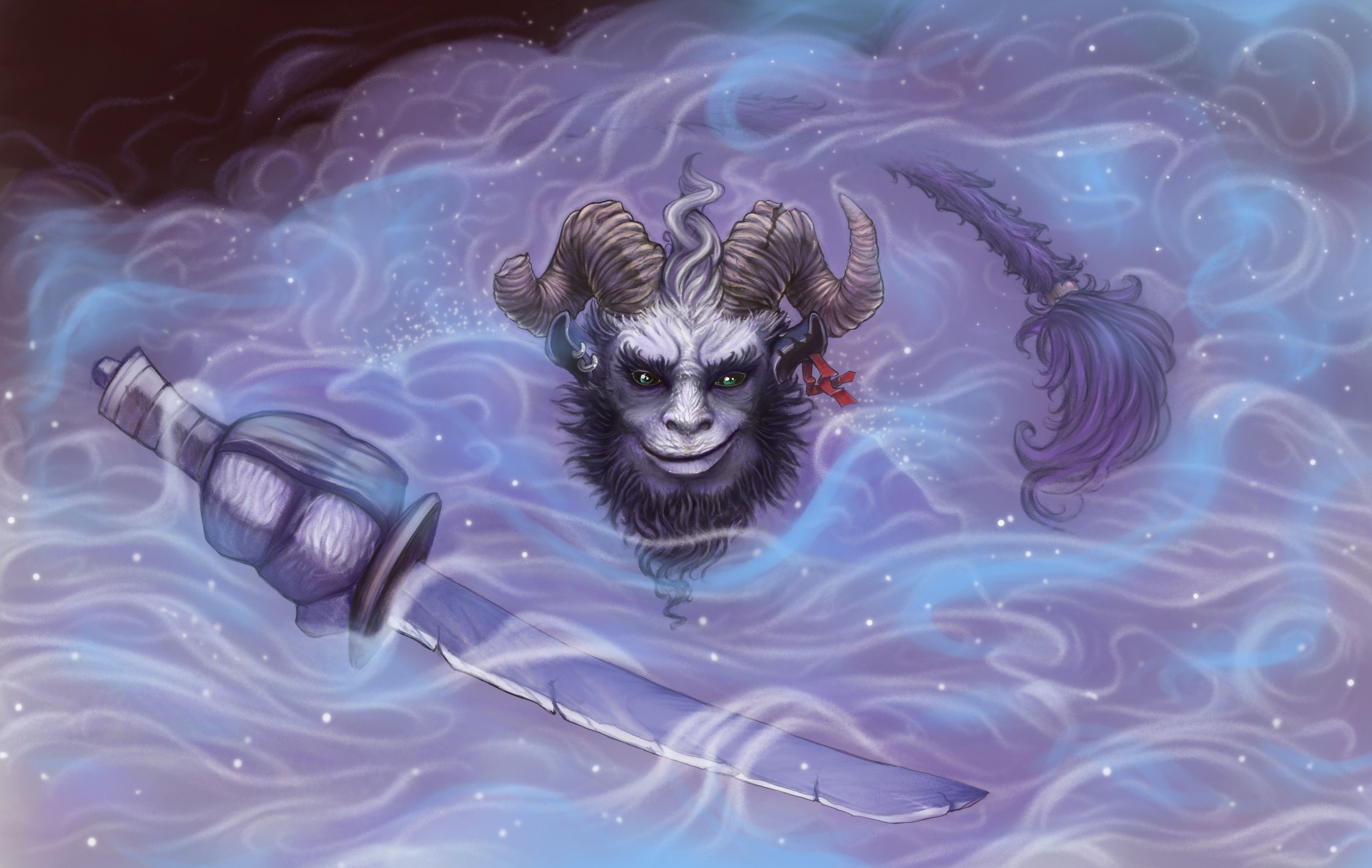 3838x2428 DOTA Riki, Swords, Horns Gallery HD Wallpaper