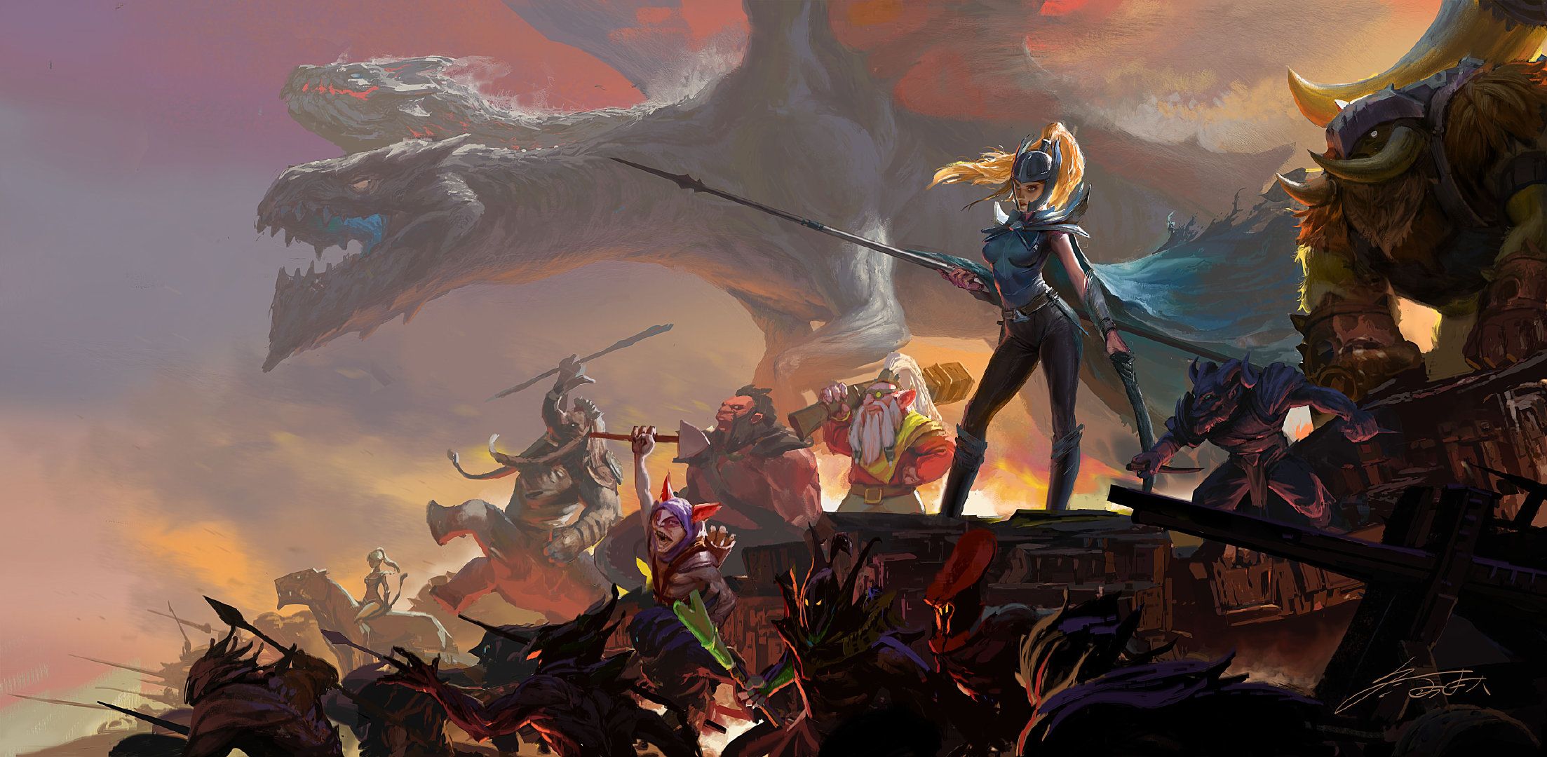 2206x1080 Download Riki (Dota 2) wallpaper for mobile phone, free Riki (Dota 2) HD picture
