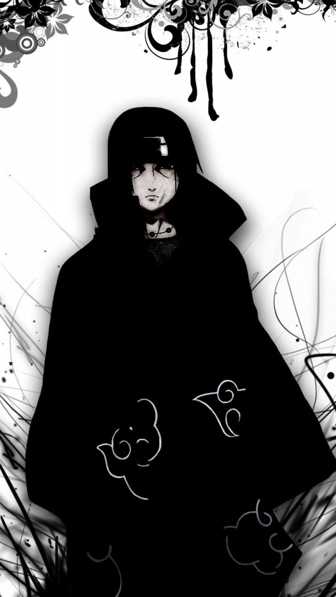 Wallpaper Itachi Uchiha Black And White - Jacinna mon