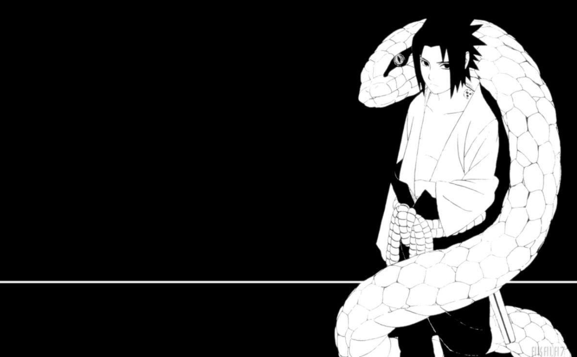 Sasuke Black and White Wallpapers - Top Free Sasuke Black and White  Backgrounds - WallpaperAccess