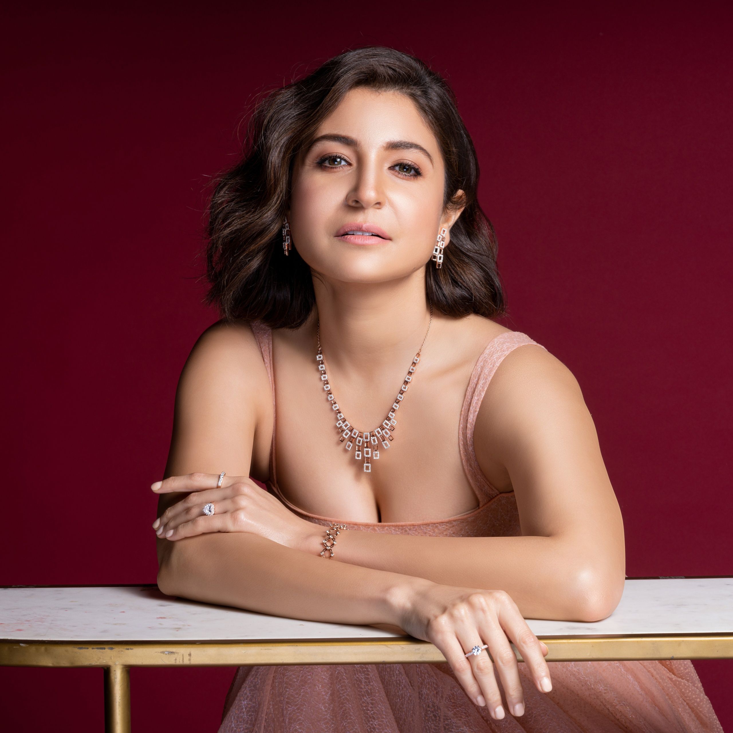 2560x2560 Anushka Sharma Wallpaper 4K, Bollywood actress, Indian actress