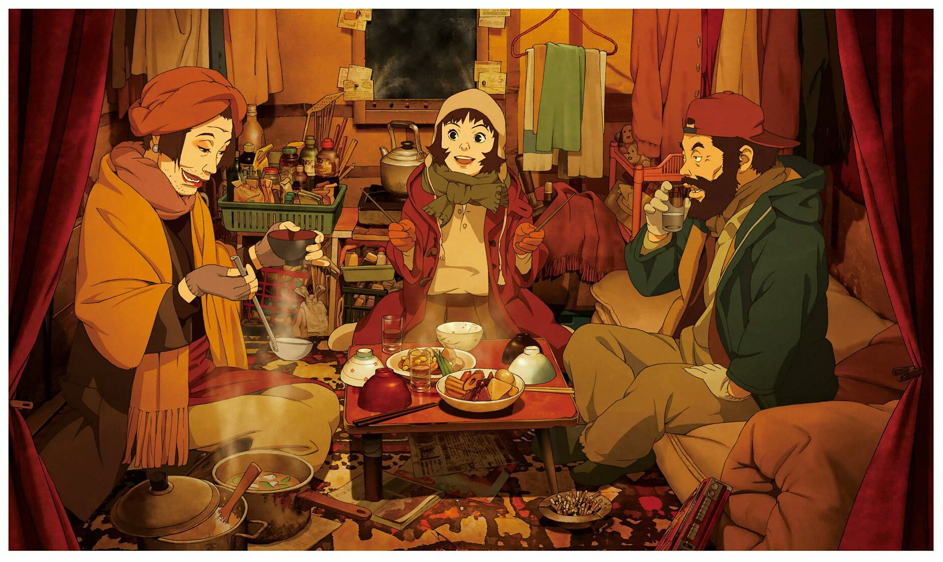 1867x1113 Tokyo Godfathers and Scan Gallery