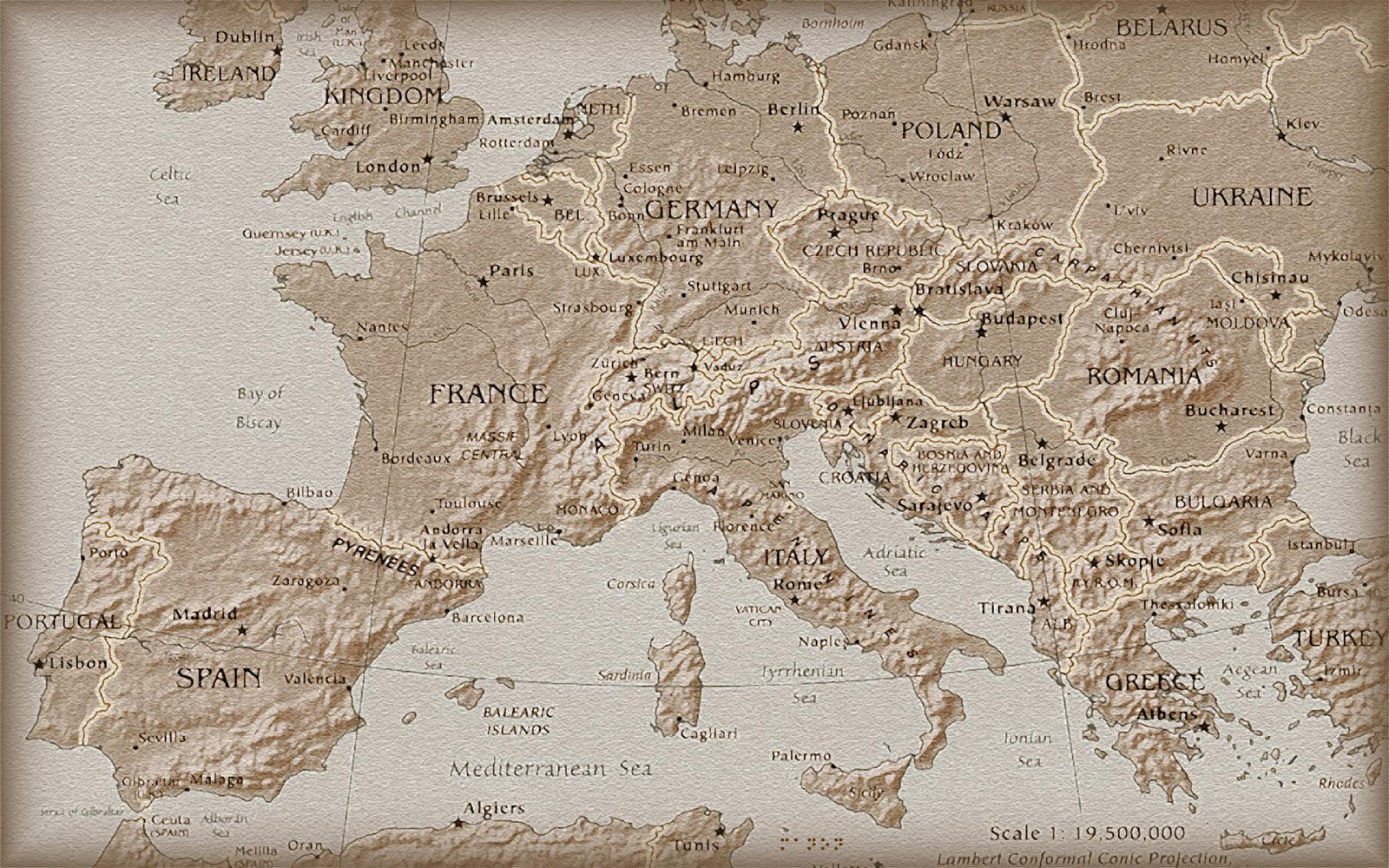 1600x1000 France Map Wallpaper