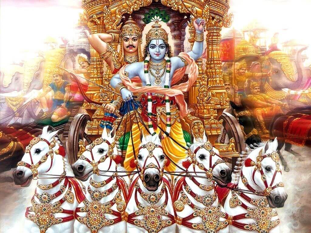 1024x768 Why did Arjuna choose Krishna to be his charioteer?