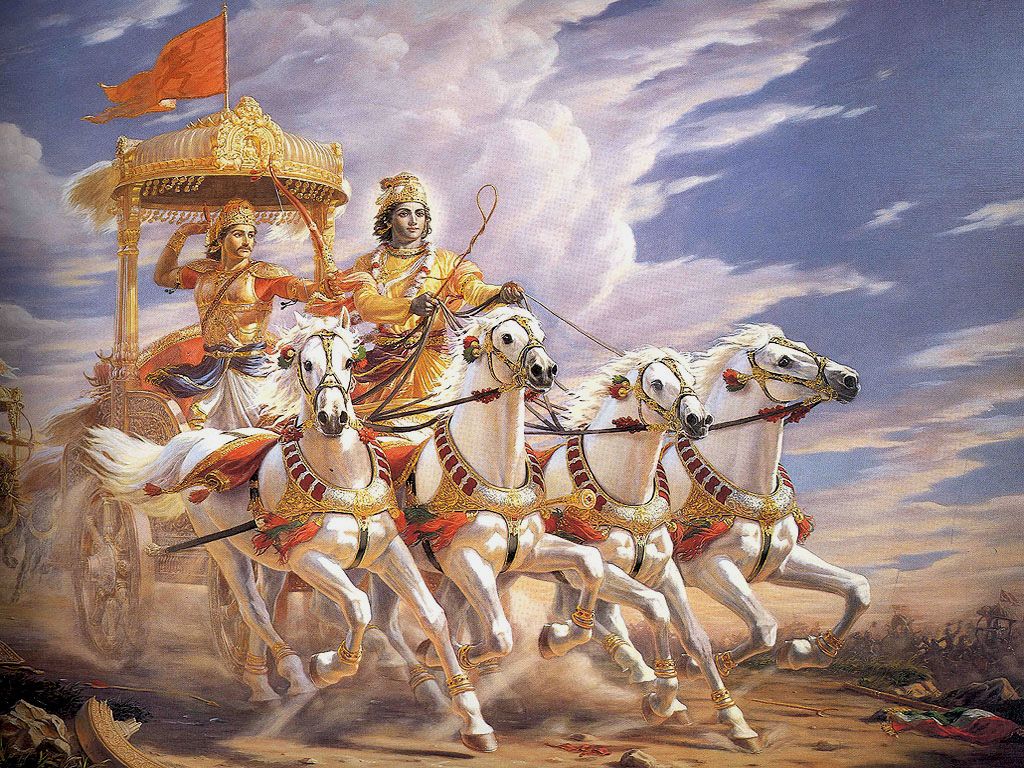 1024x768 Sri Krishna Arjuna. Joy Roy Choudhury's Web Log