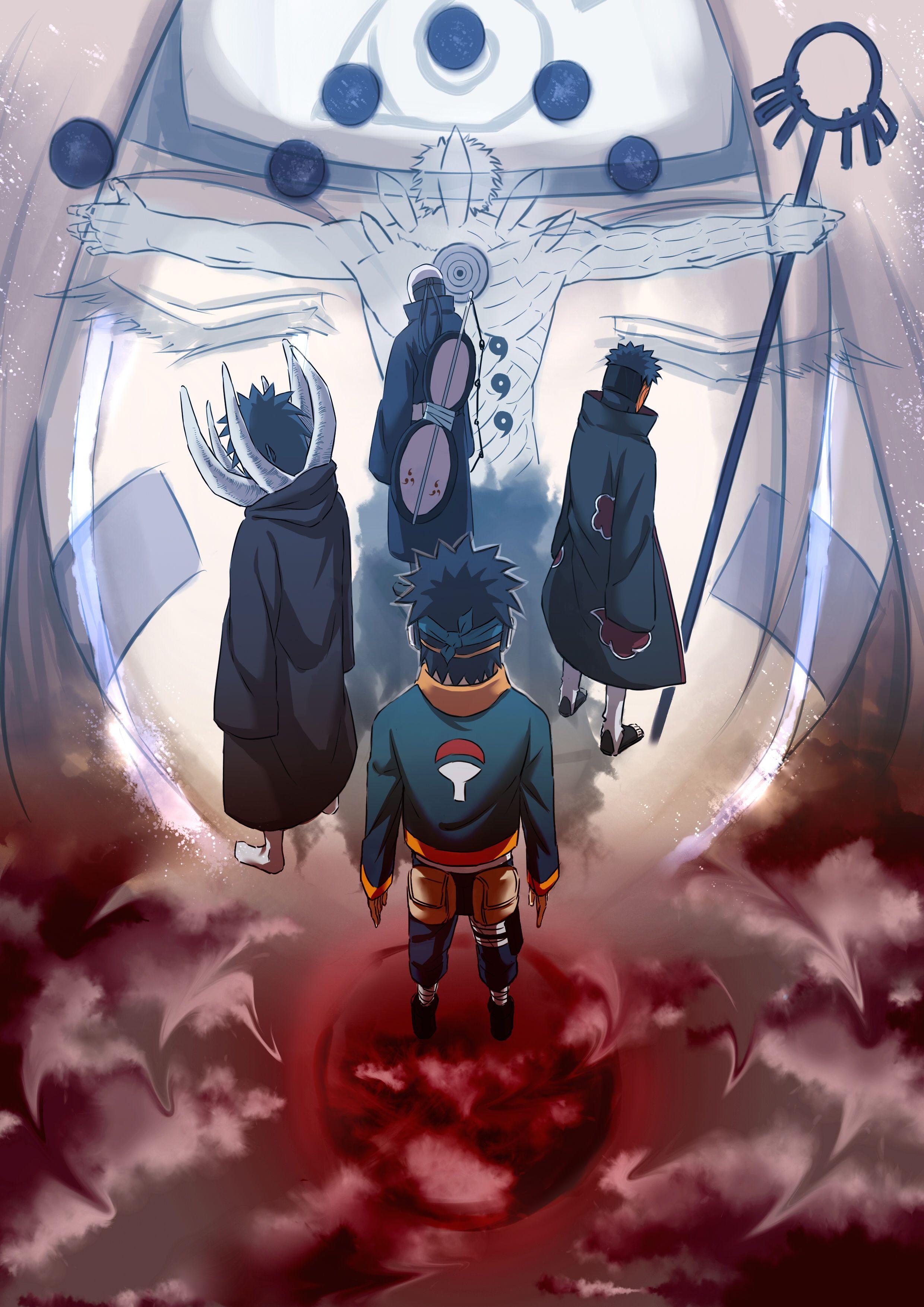 2480x3507 Obito And Rin 4k Wallpaper